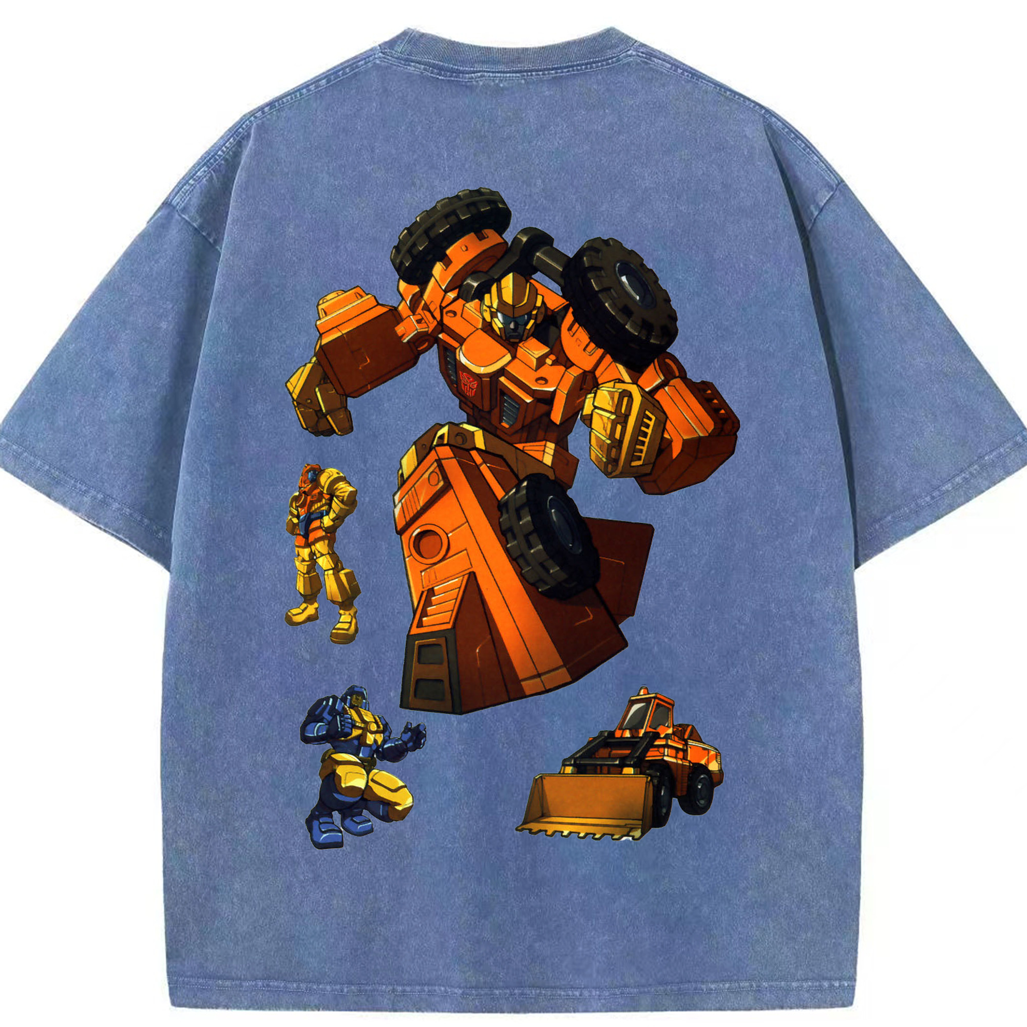 （画像用）  綿100% ヴィンテージ風 半袖Tシャツ（背面プリント）