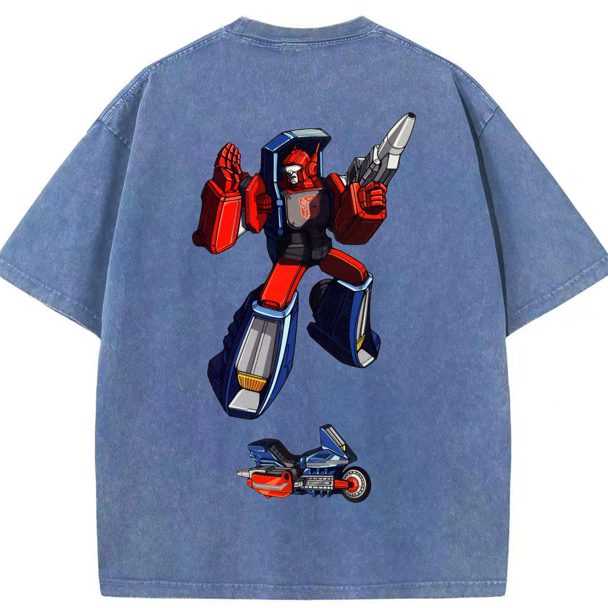 （画像用）  綿100% ヴィンテージ風 半袖Tシャツ（背面プリント）