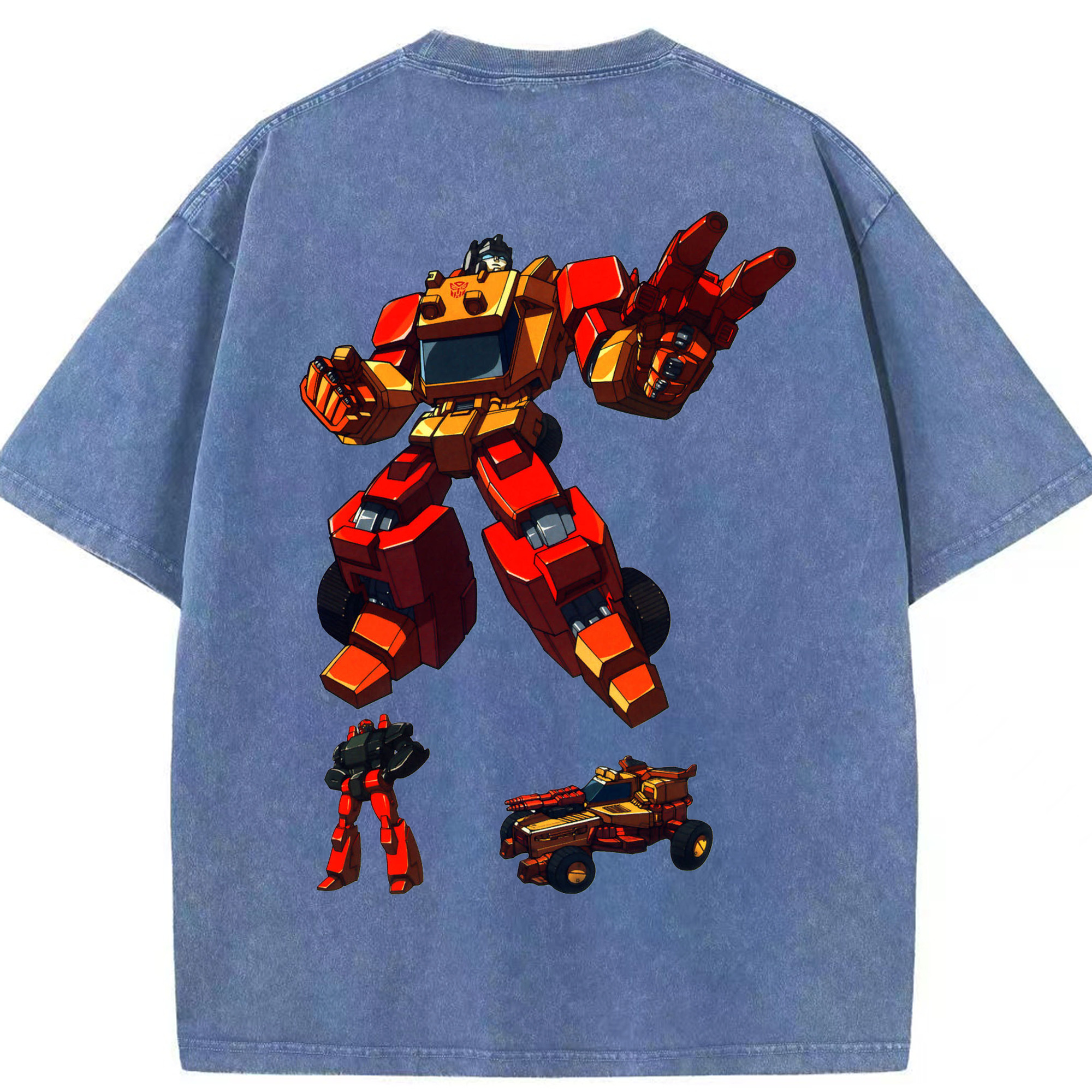 （画像用）  綿100% ヴィンテージ風 半袖Tシャツ（背面プリント）