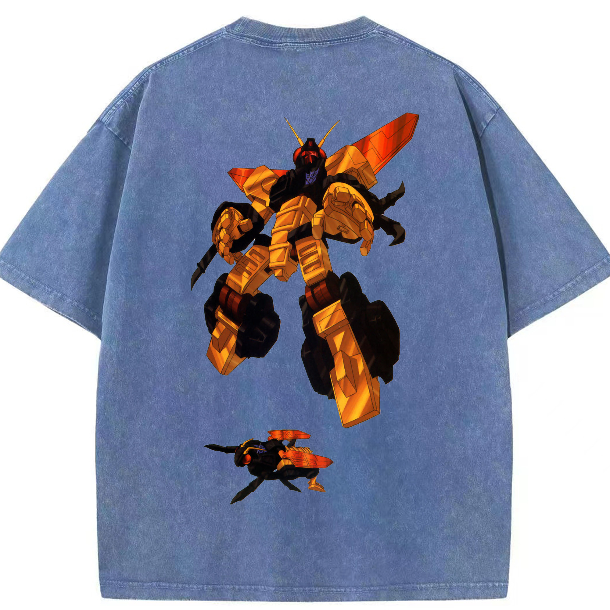 （画像用）  綿100% ヴィンテージ風 半袖Tシャツ（背面プリント）