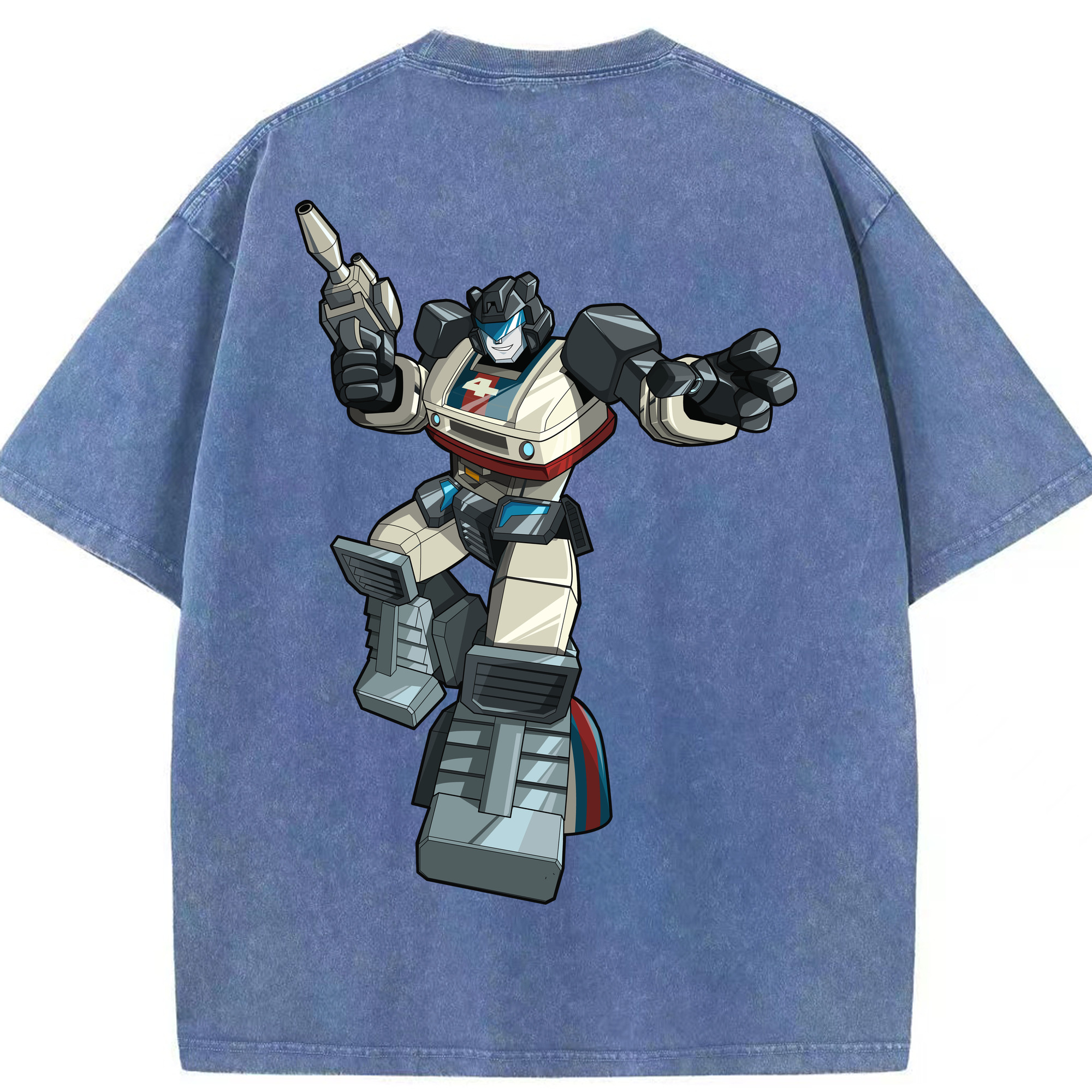 （画像用）  綿100% ヴィンテージ風 半袖Tシャツ（背面プリント）