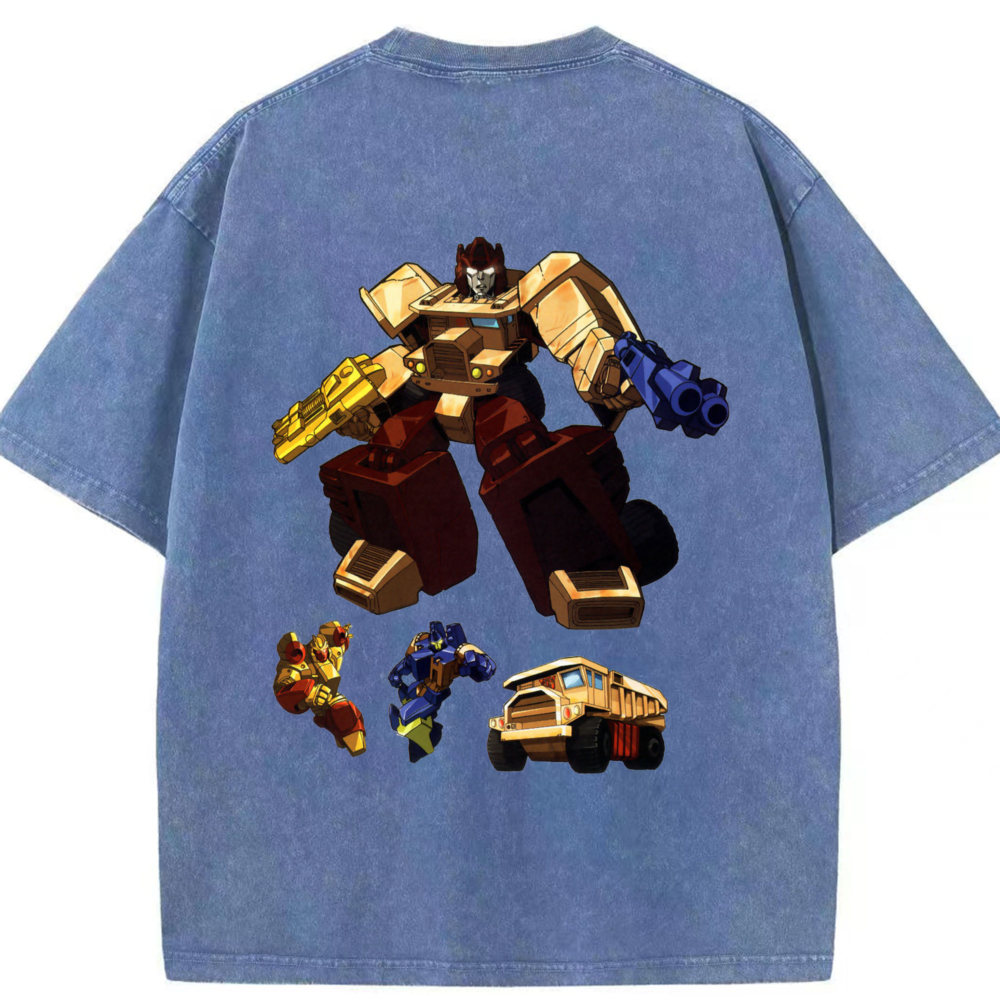 （画像用）  綿100% ヴィンテージ風 半袖Tシャツ（背面プリント）