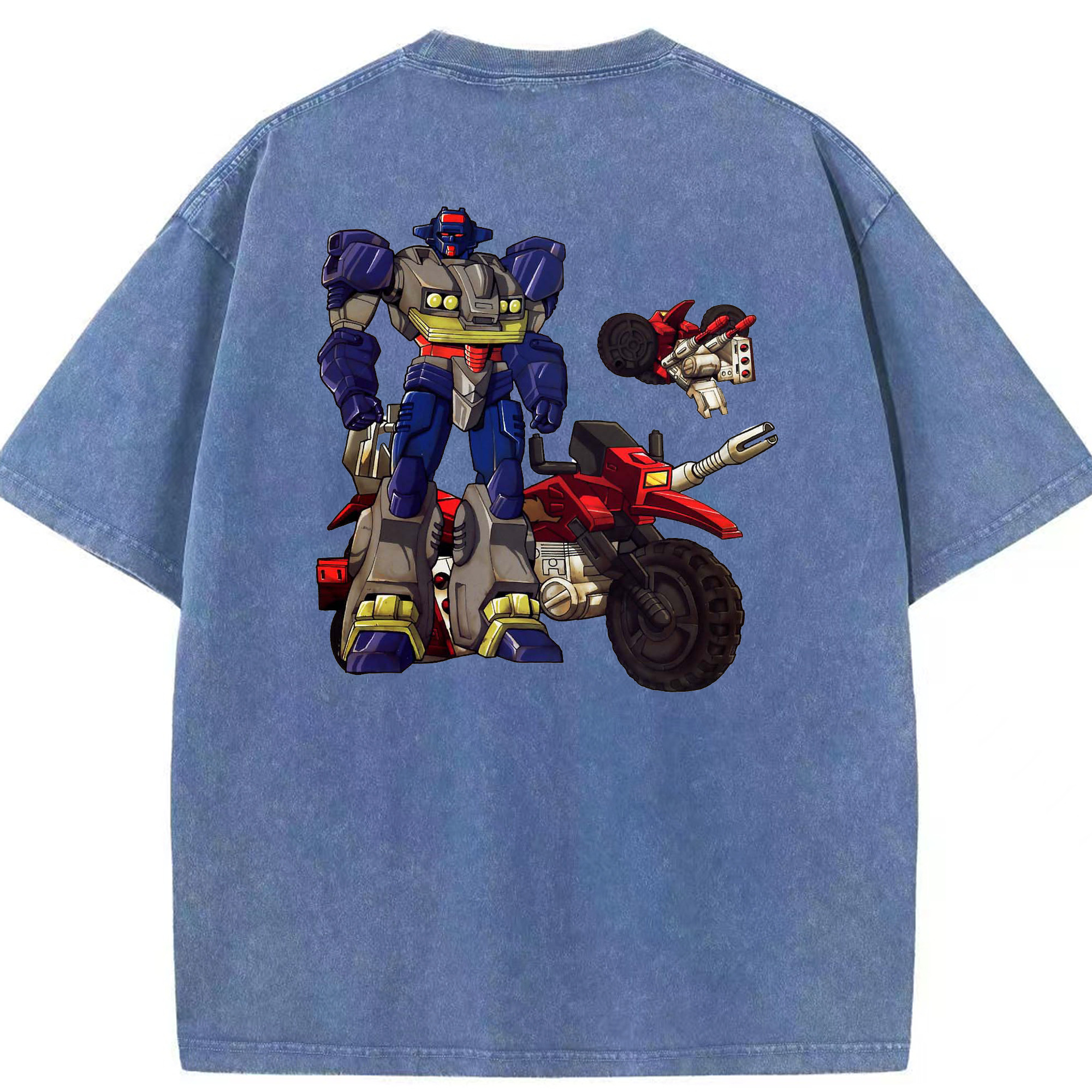 （画像用）  綿100% ヴィンテージ風 半袖Tシャツ（背面プリント）