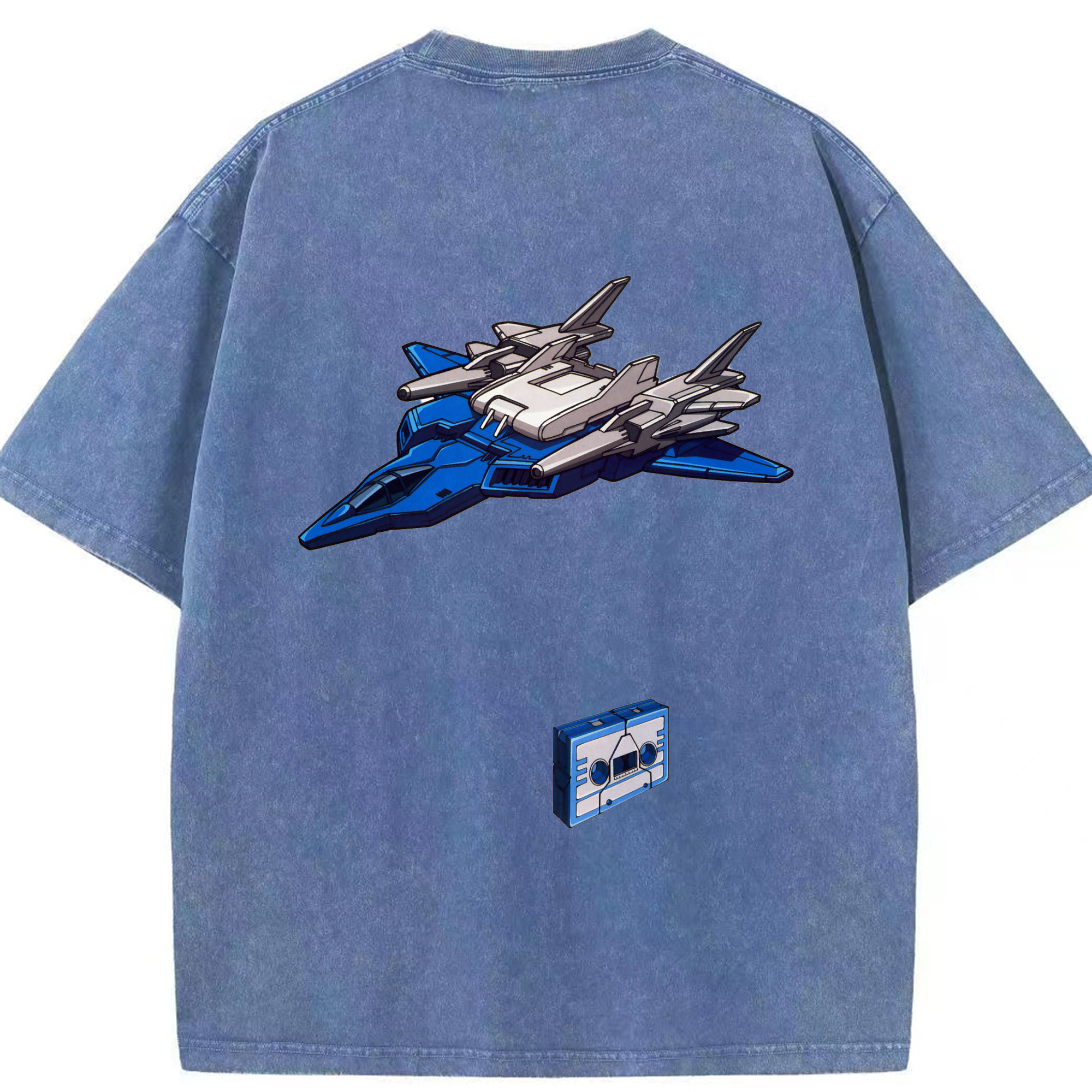 （画像用）  綿100% ヴィンテージ風 半袖Tシャツ（背面プリント）
