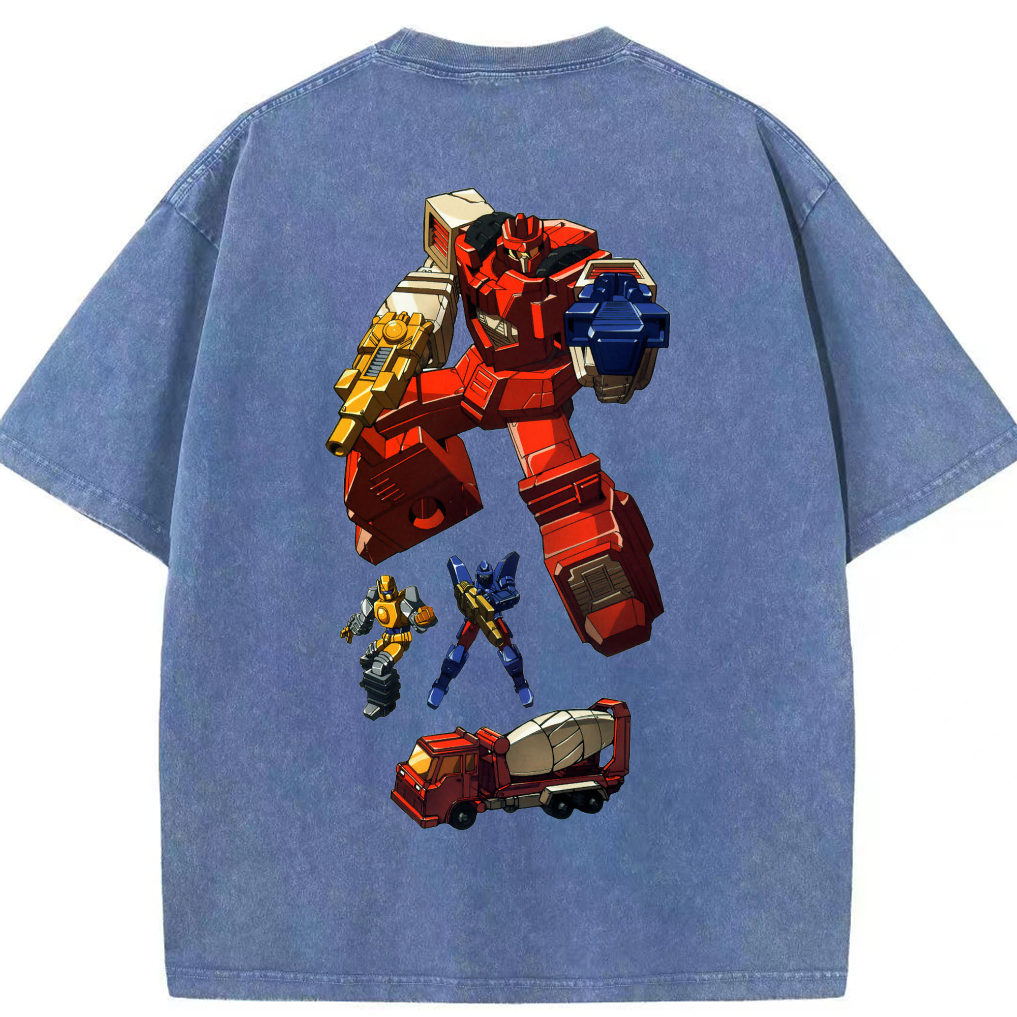 （画像用）  綿100% ヴィンテージ風 半袖Tシャツ（背面プリント）