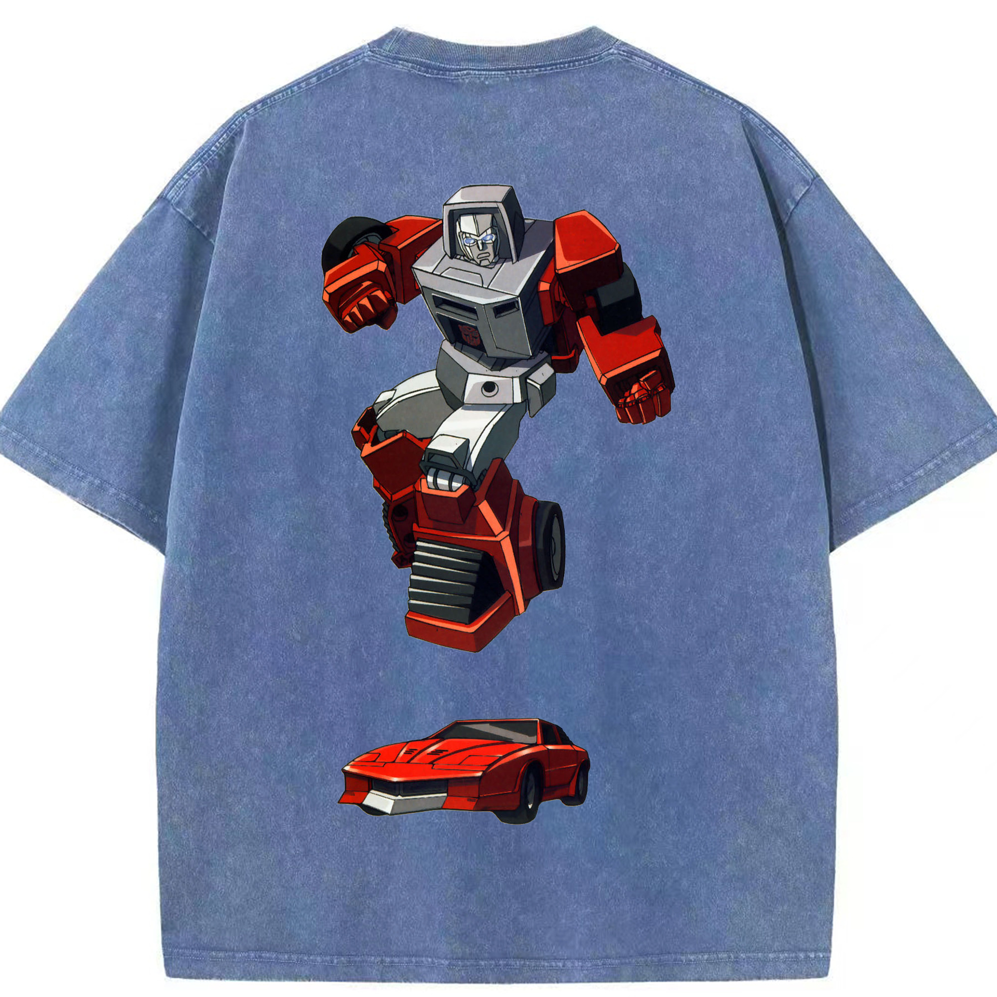 （画像用）  綿100% ヴィンテージ風 半袖Tシャツ（背面プリント）