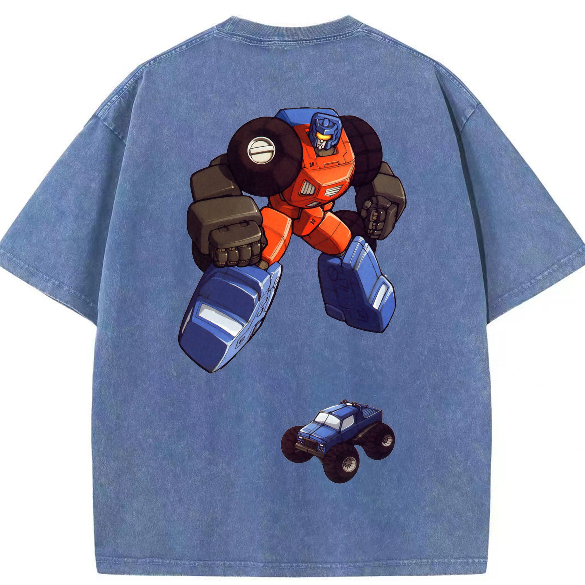（画像用）  綿100% ヴィンテージ風 半袖Tシャツ（背面プリント）