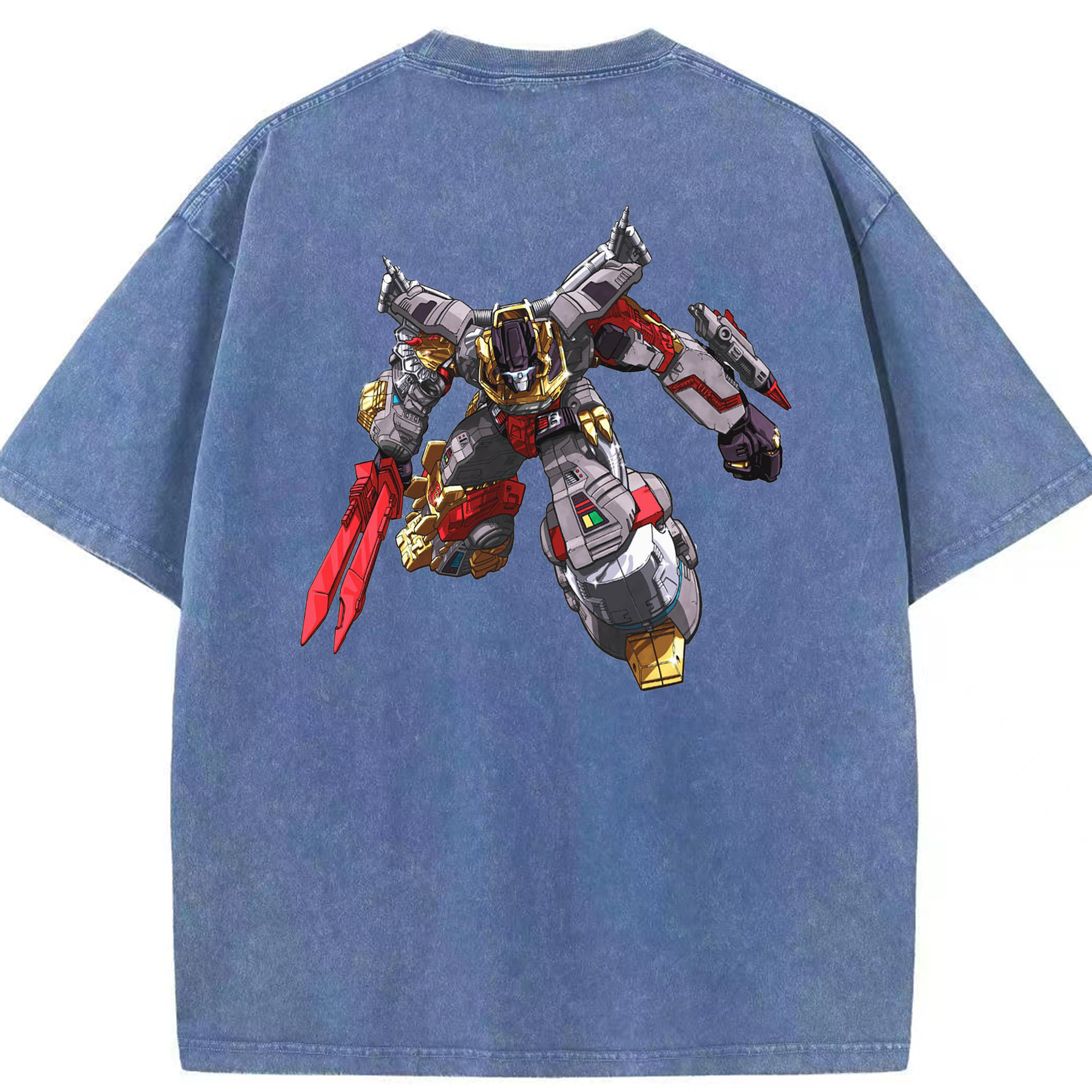（画像用）  綿100% ヴィンテージ風 半袖Tシャツ（背面プリント）