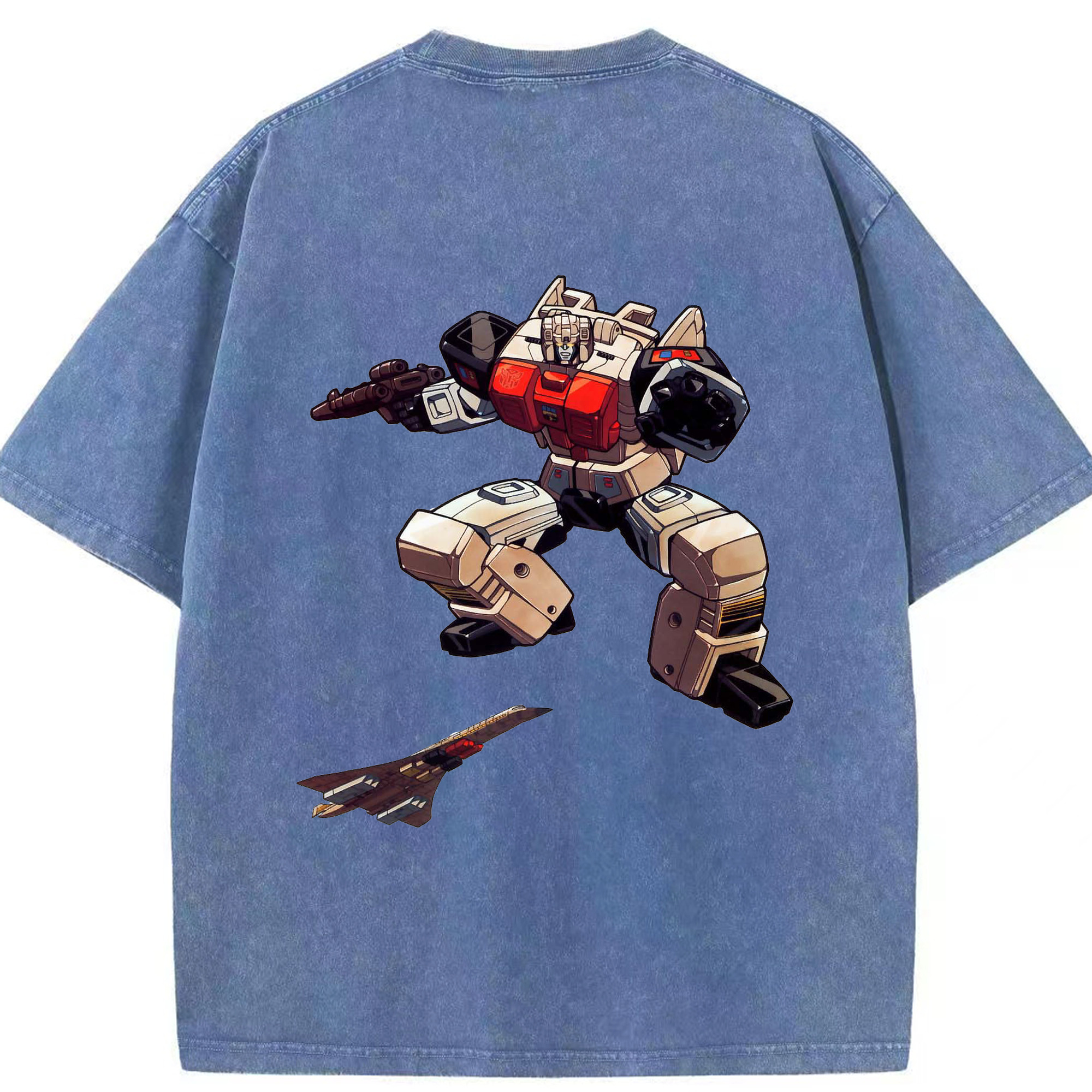 （画像用）  綿100% ヴィンテージ風 半袖Tシャツ（背面プリント）