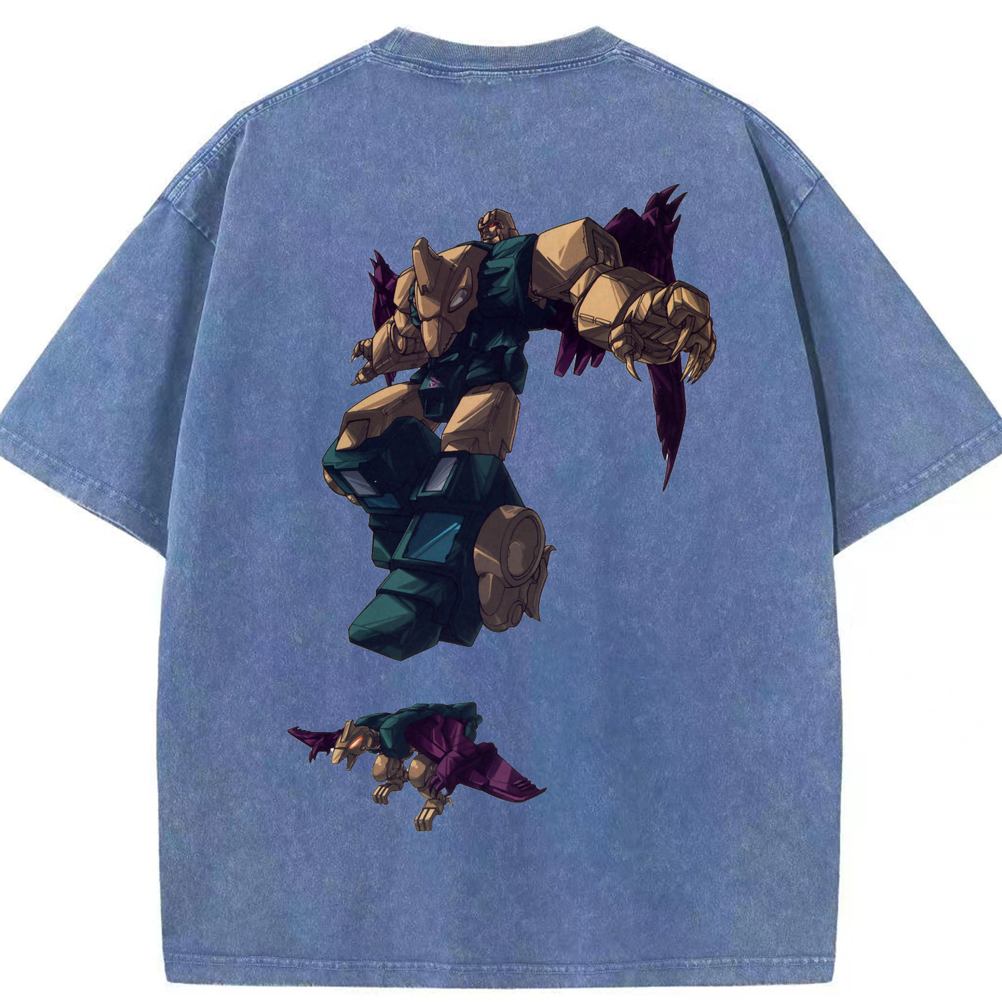 （画像用）  綿100% ヴィンテージ風 半袖Tシャツ（背面プリント）