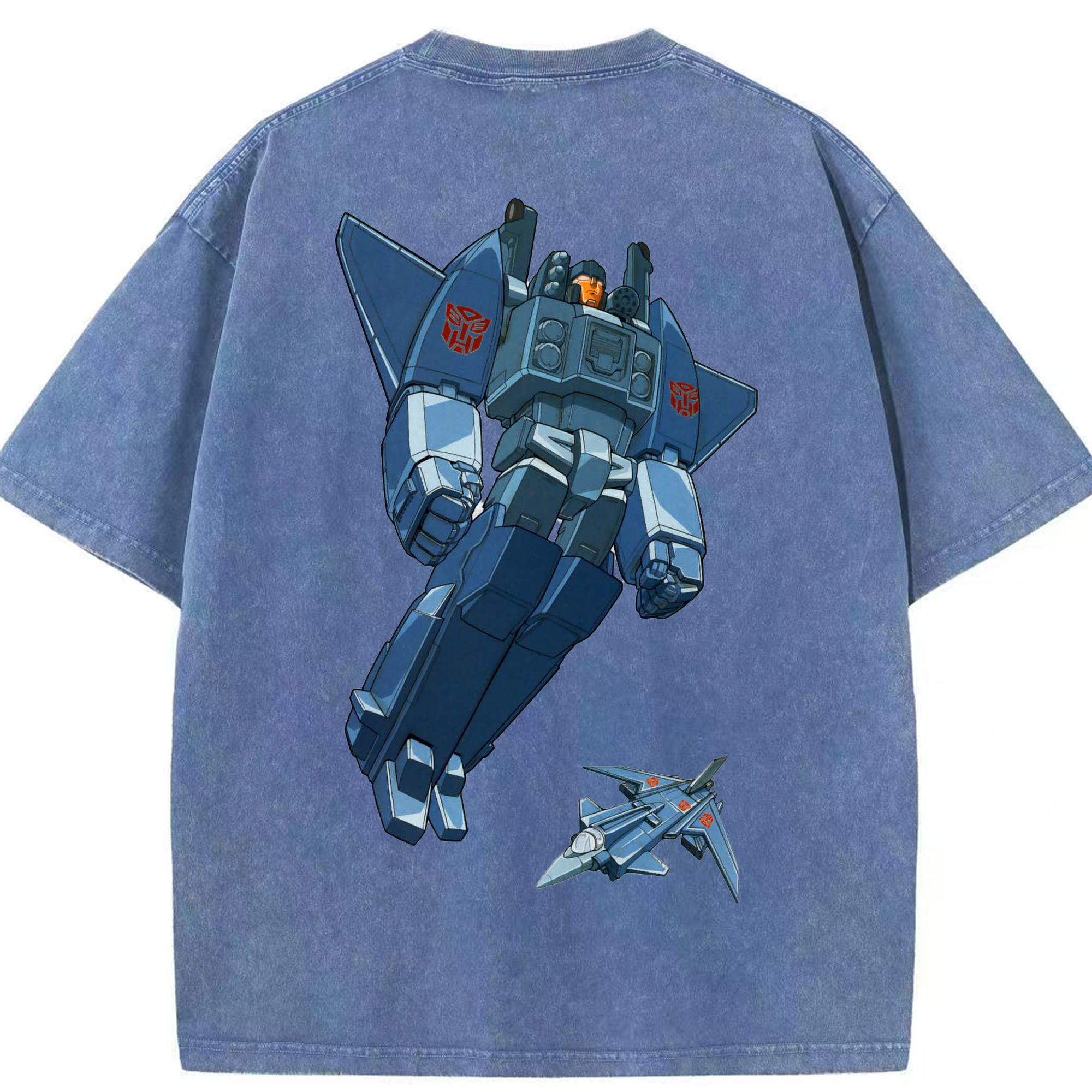 （画像用）  綿100% ヴィンテージ風 半袖Tシャツ（背面プリント）