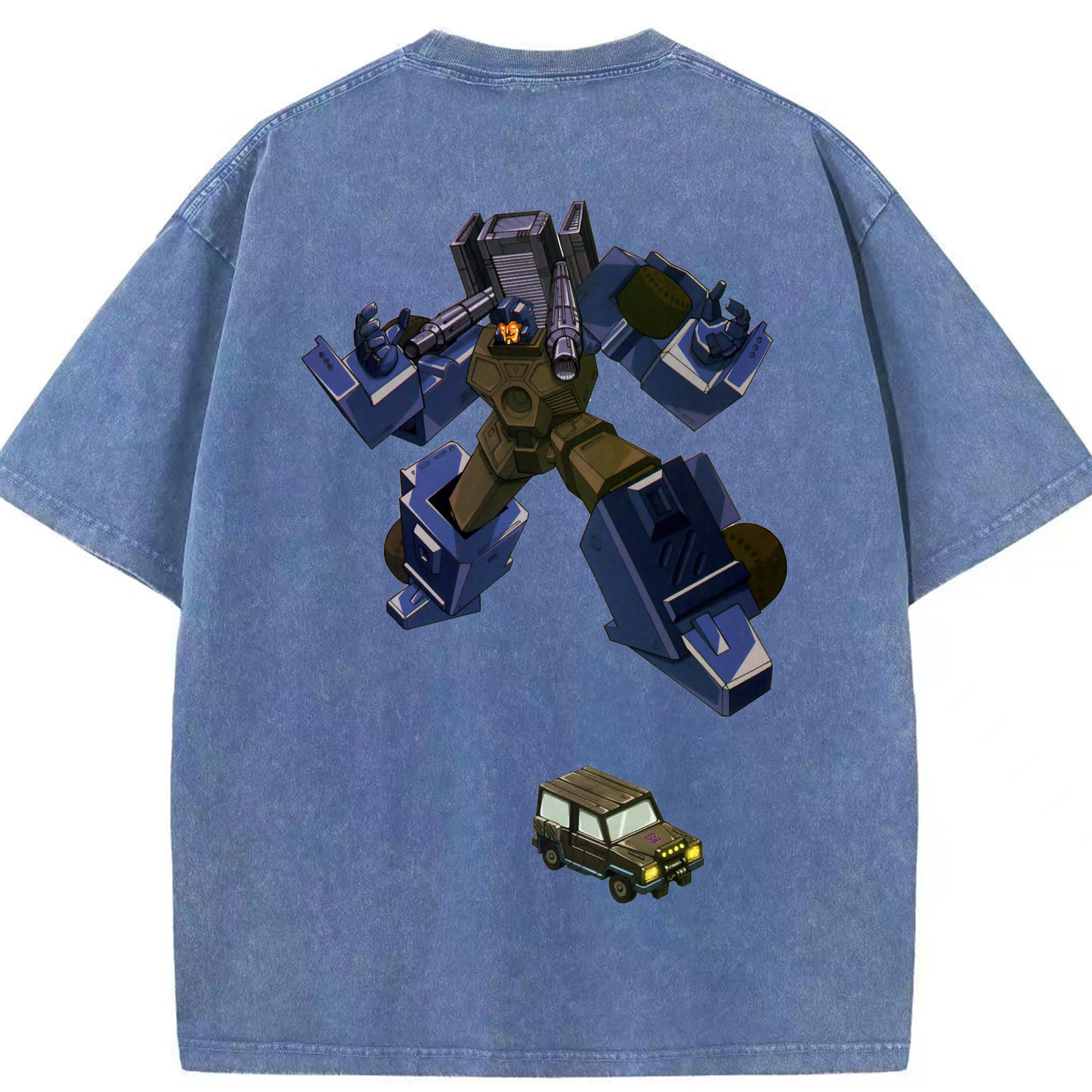 （画像用）  綿100% ヴィンテージ風 半袖Tシャツ（背面プリント）