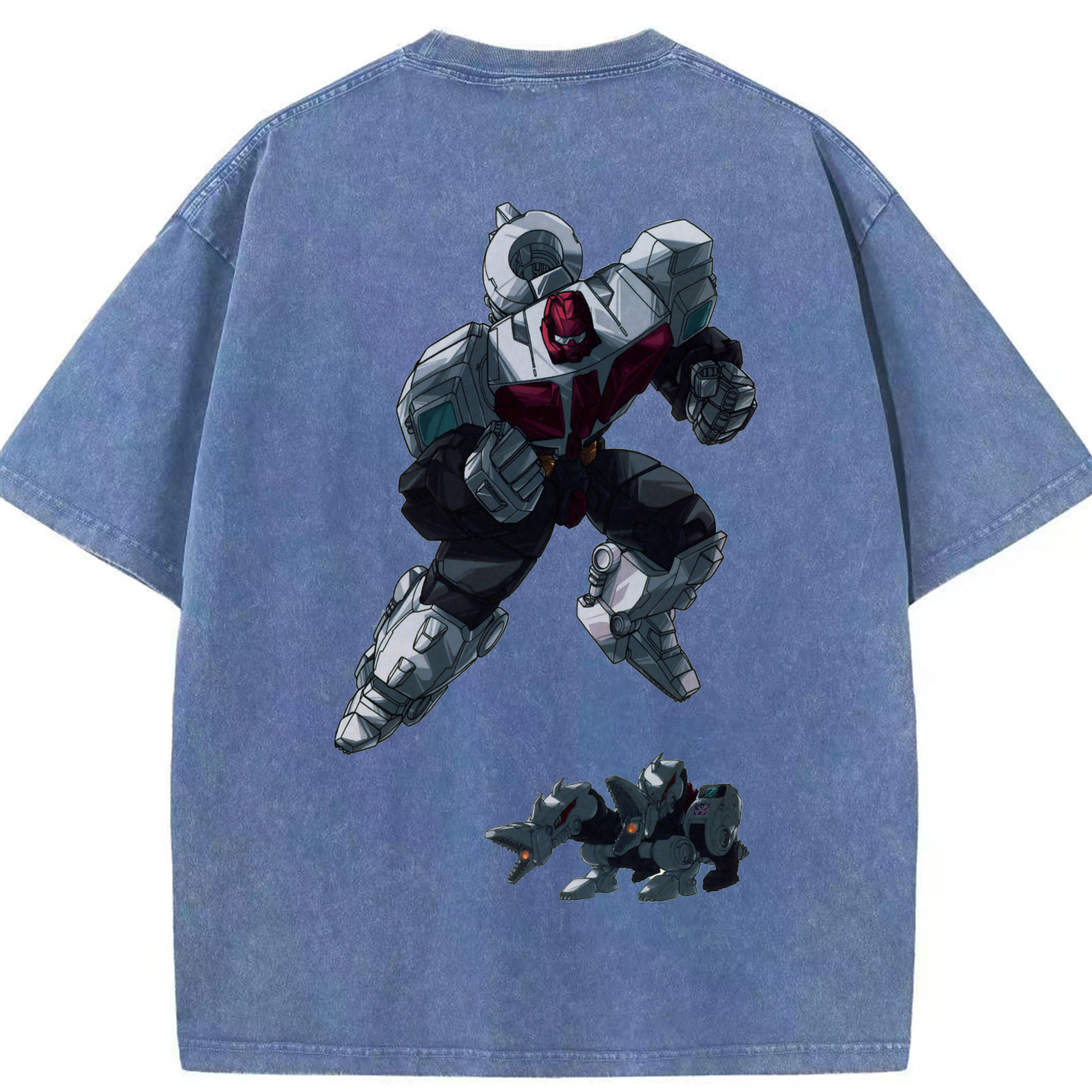 （画像用）  綿100% ヴィンテージ風 半袖Tシャツ（背面プリント）