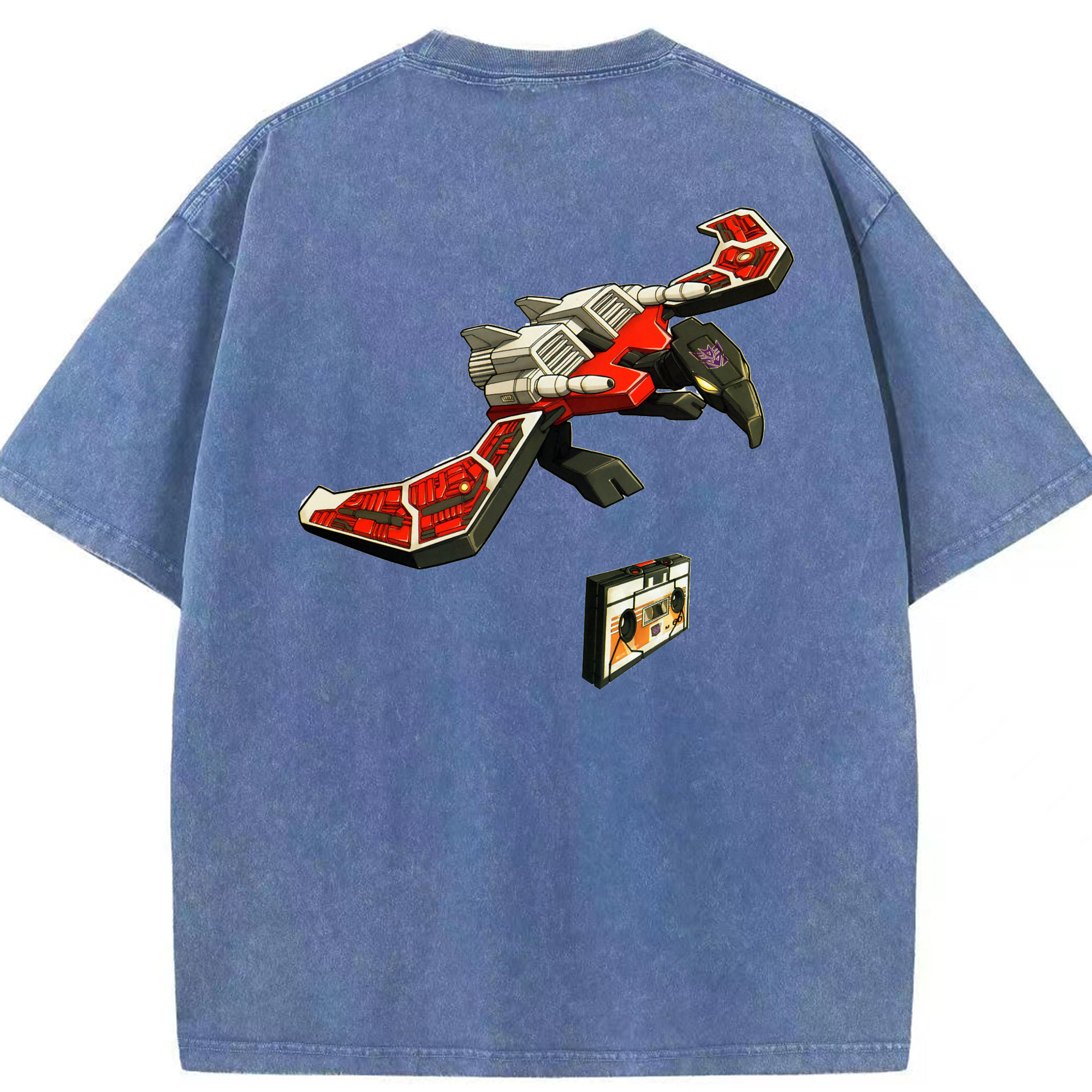 （画像用）  綿100% ヴィンテージ風 半袖Tシャツ（背面プリント）