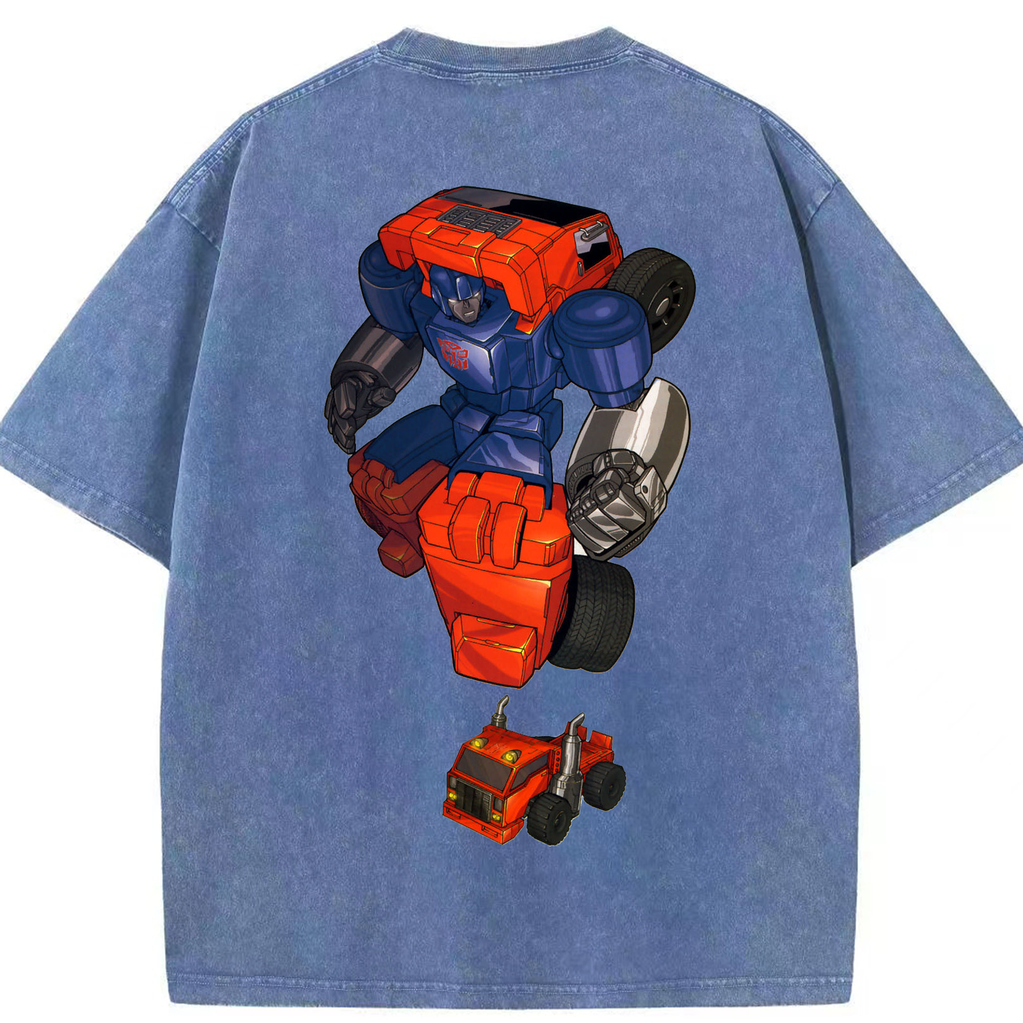 （画像用）  綿100% ヴィンテージ風 半袖Tシャツ（背面プリント）