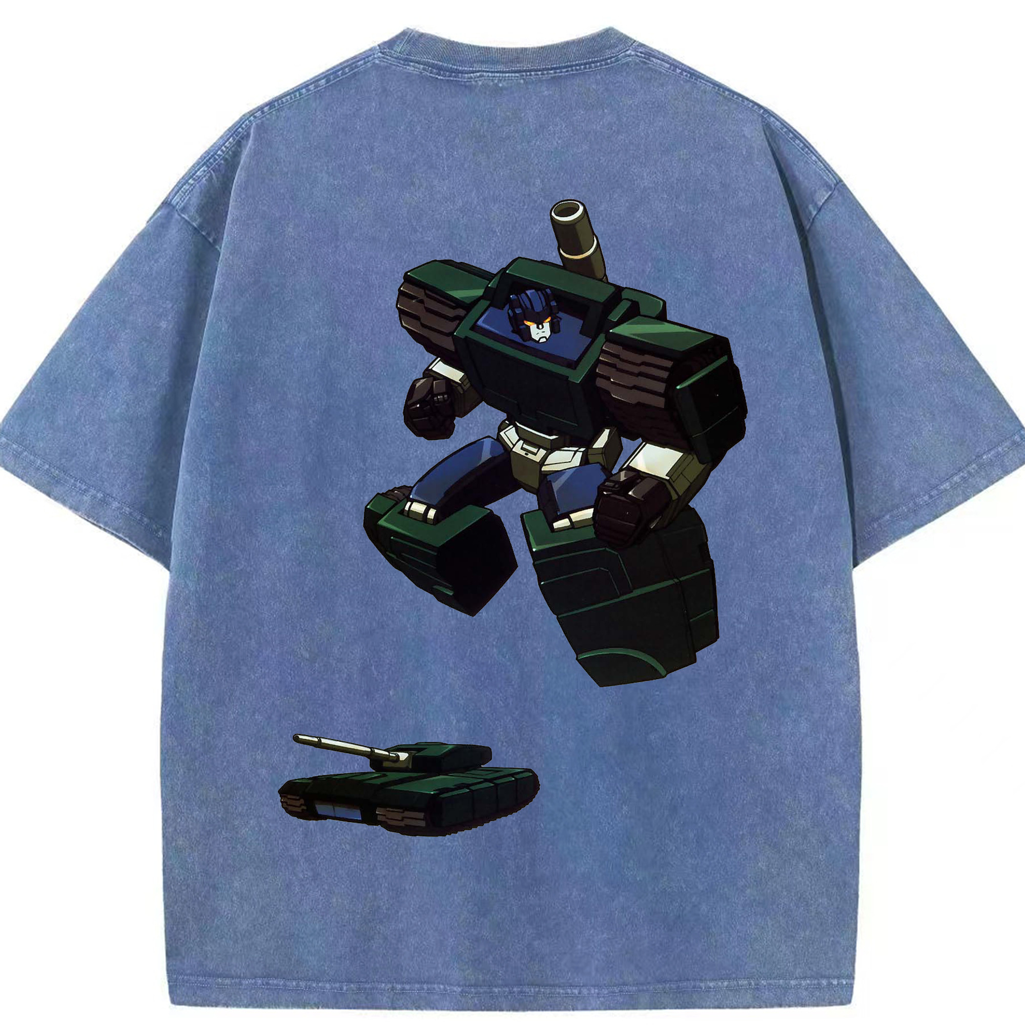 （画像用）  綿100% ヴィンテージ風 半袖Tシャツ（背面プリント）