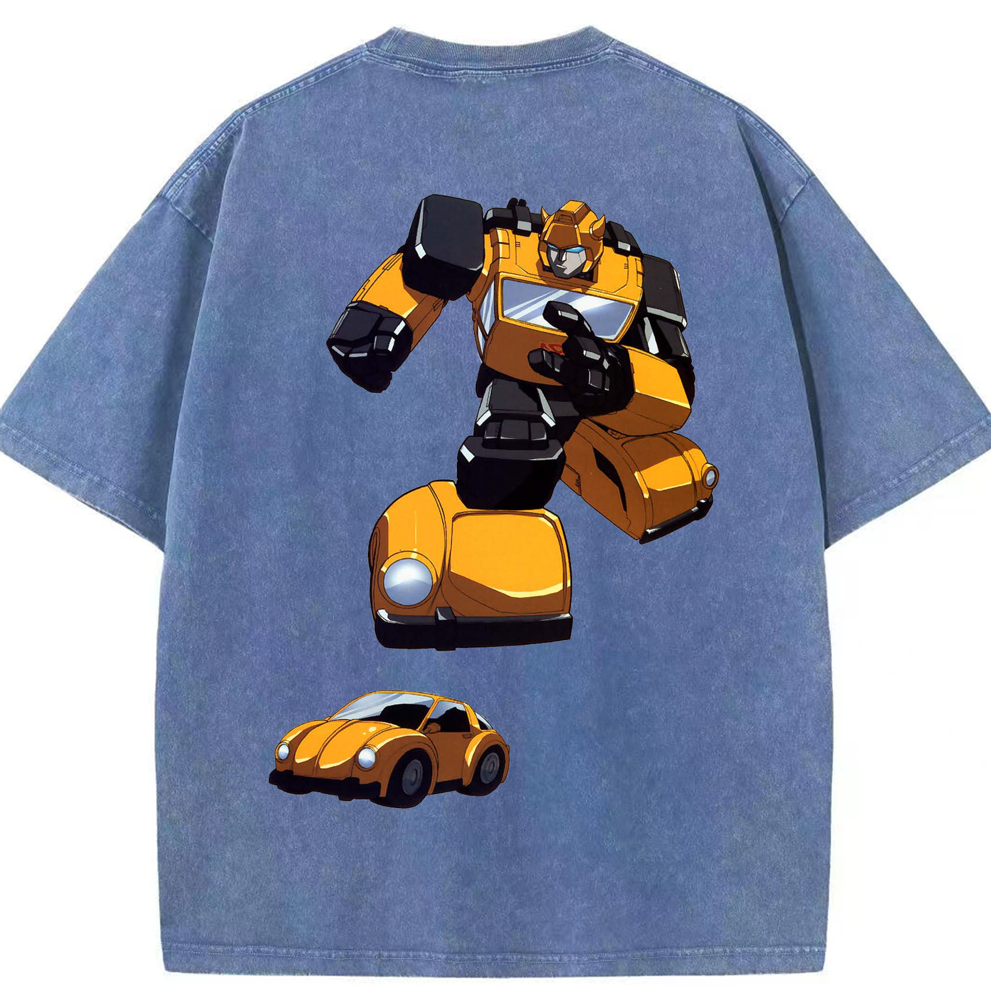 （画像用）  綿100% ヴィンテージ風 半袖Tシャツ（背面プリント）