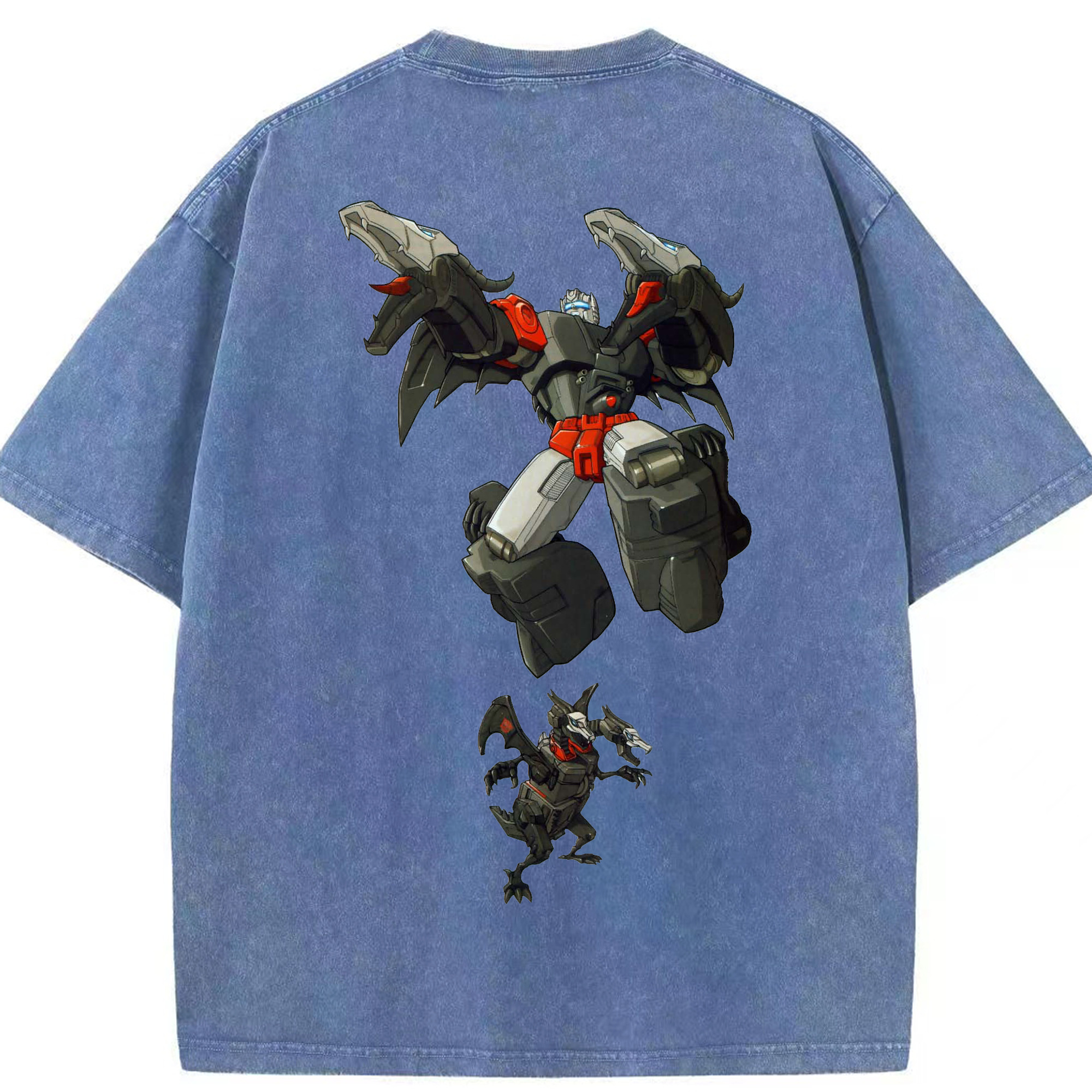 （画像用）  綿100% ヴィンテージ風 半袖Tシャツ（背面プリント）