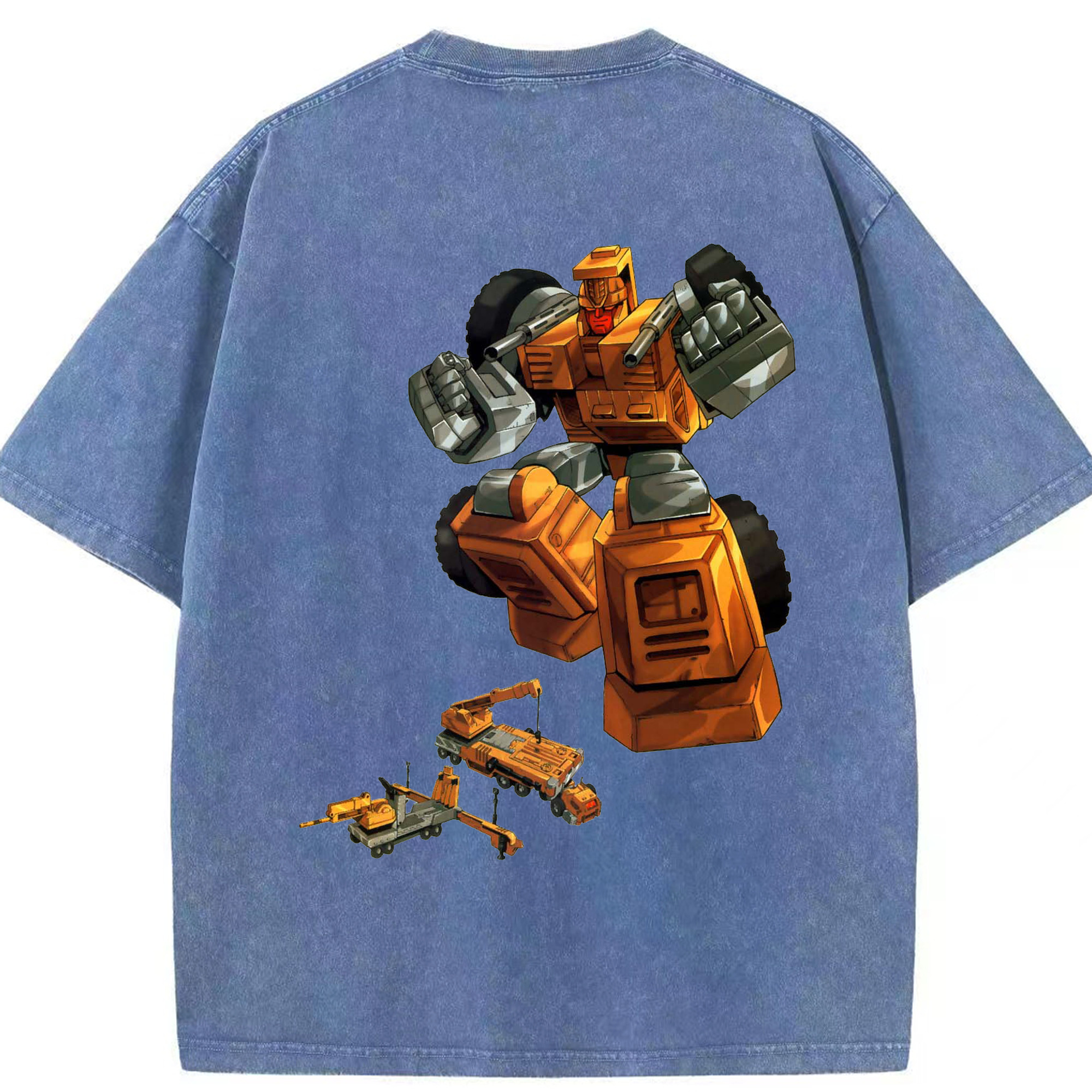 （画像用）  綿100% ヴィンテージ風 半袖Tシャツ（背面プリント）