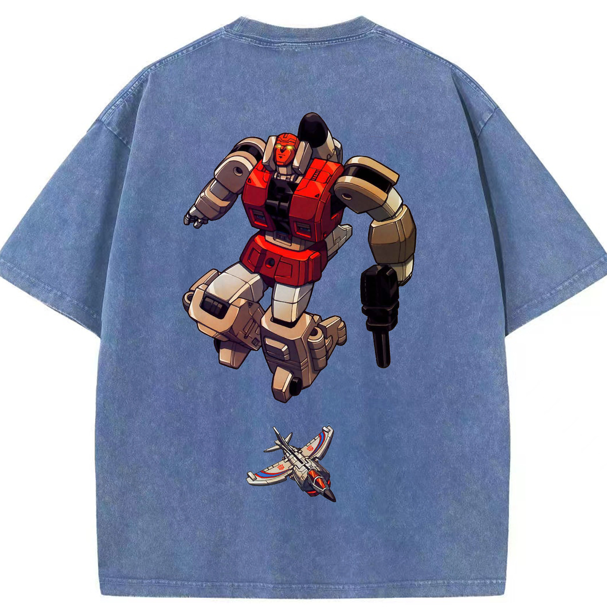 （画像用）  綿100% ヴィンテージ風 半袖Tシャツ（背面プリント）