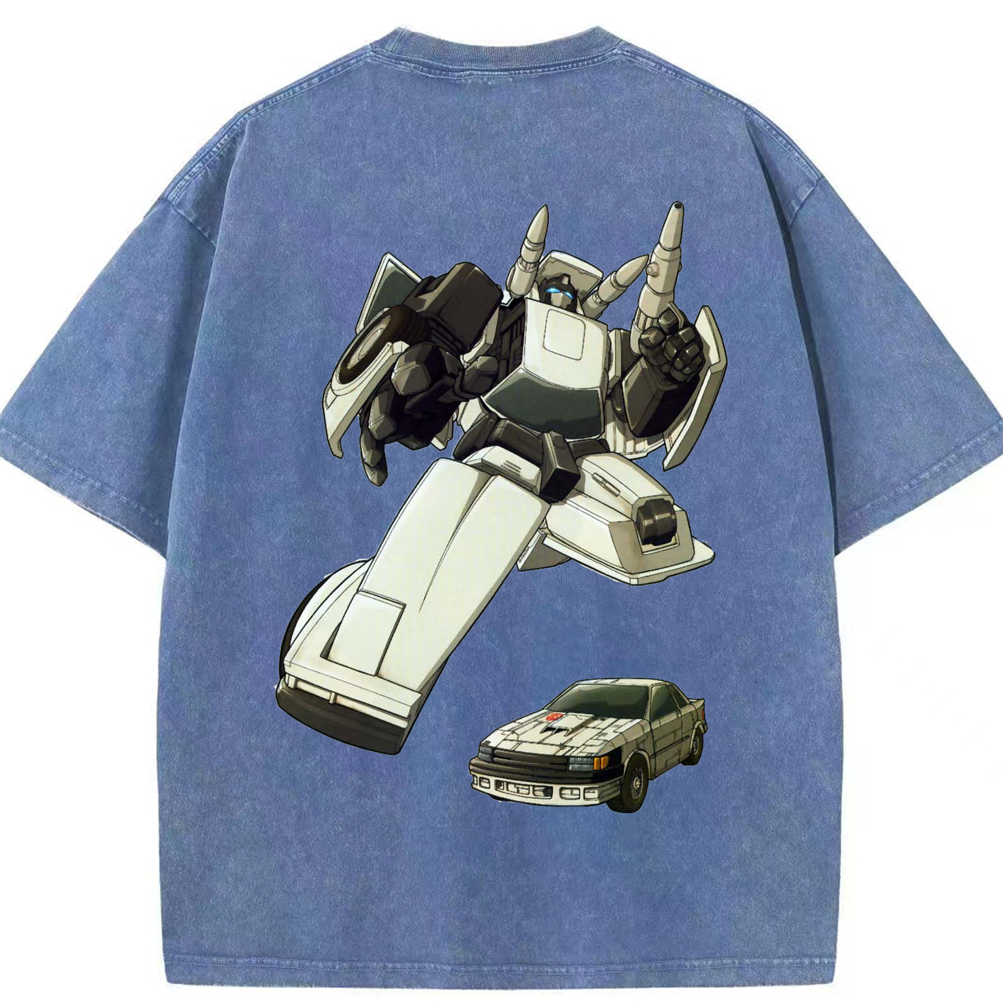 （画像用）  綿100% ヴィンテージ風 半袖Tシャツ（背面プリント）