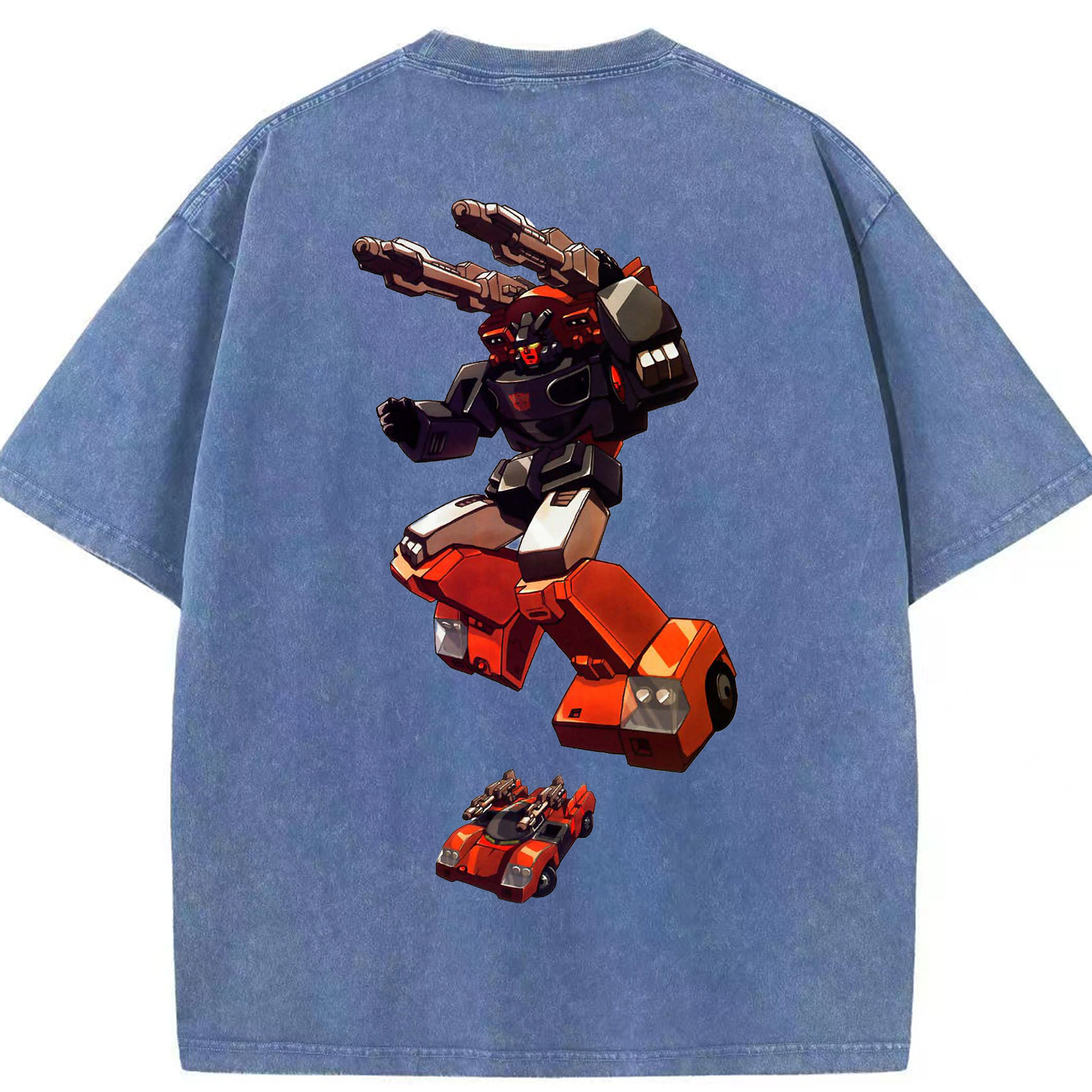 （画像用）  綿100% ヴィンテージ風 半袖Tシャツ（背面プリント）