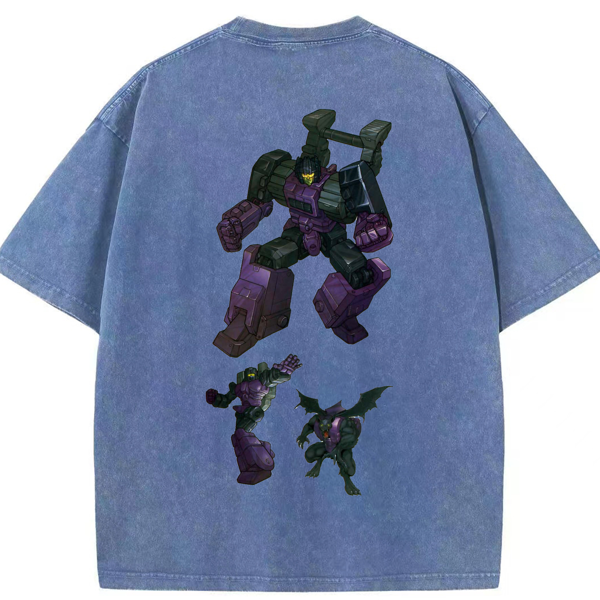 （画像用）  綿100% ヴィンテージ風 半袖Tシャツ（背面プリント）