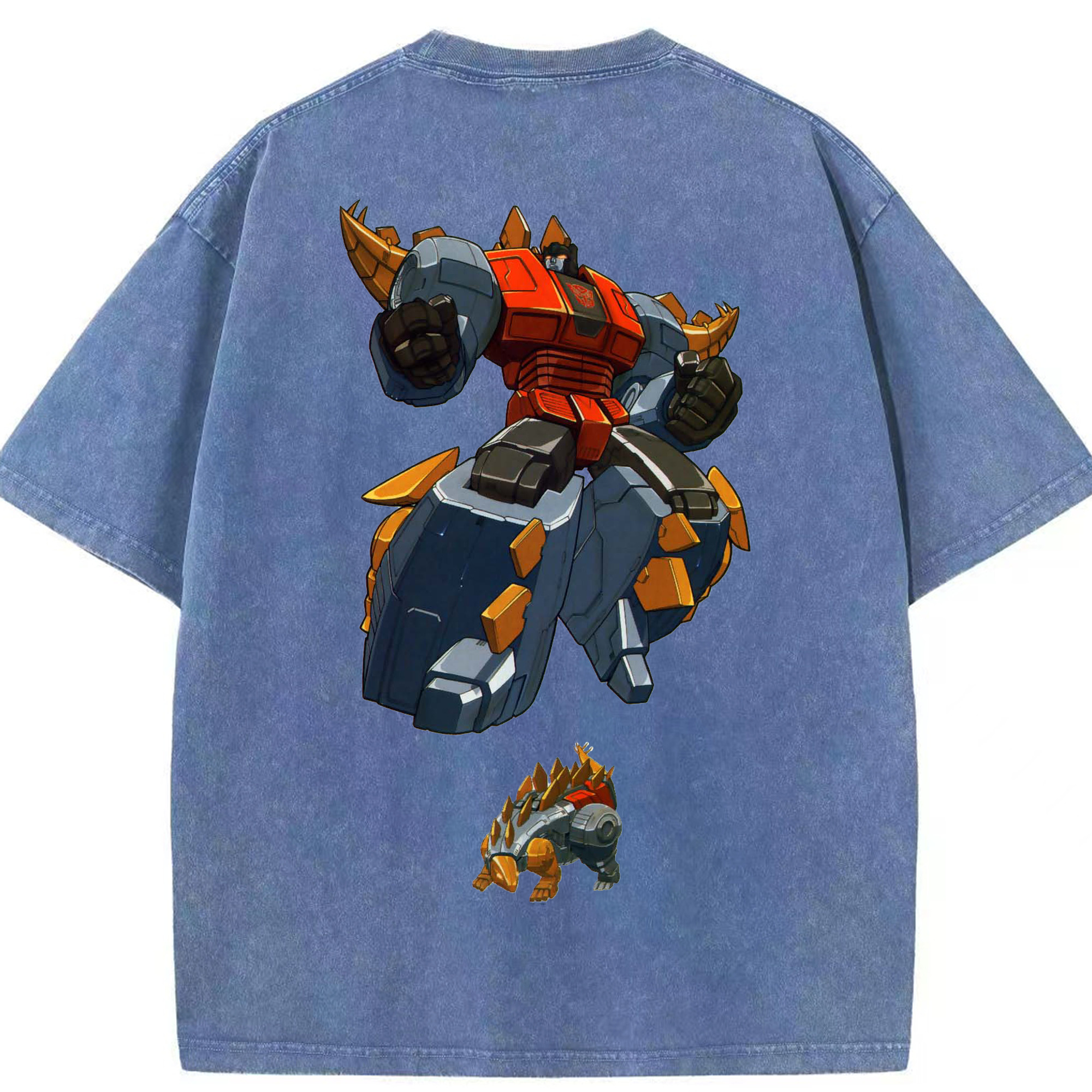 （画像用）  綿100% ヴィンテージ風 半袖Tシャツ（背面プリント）