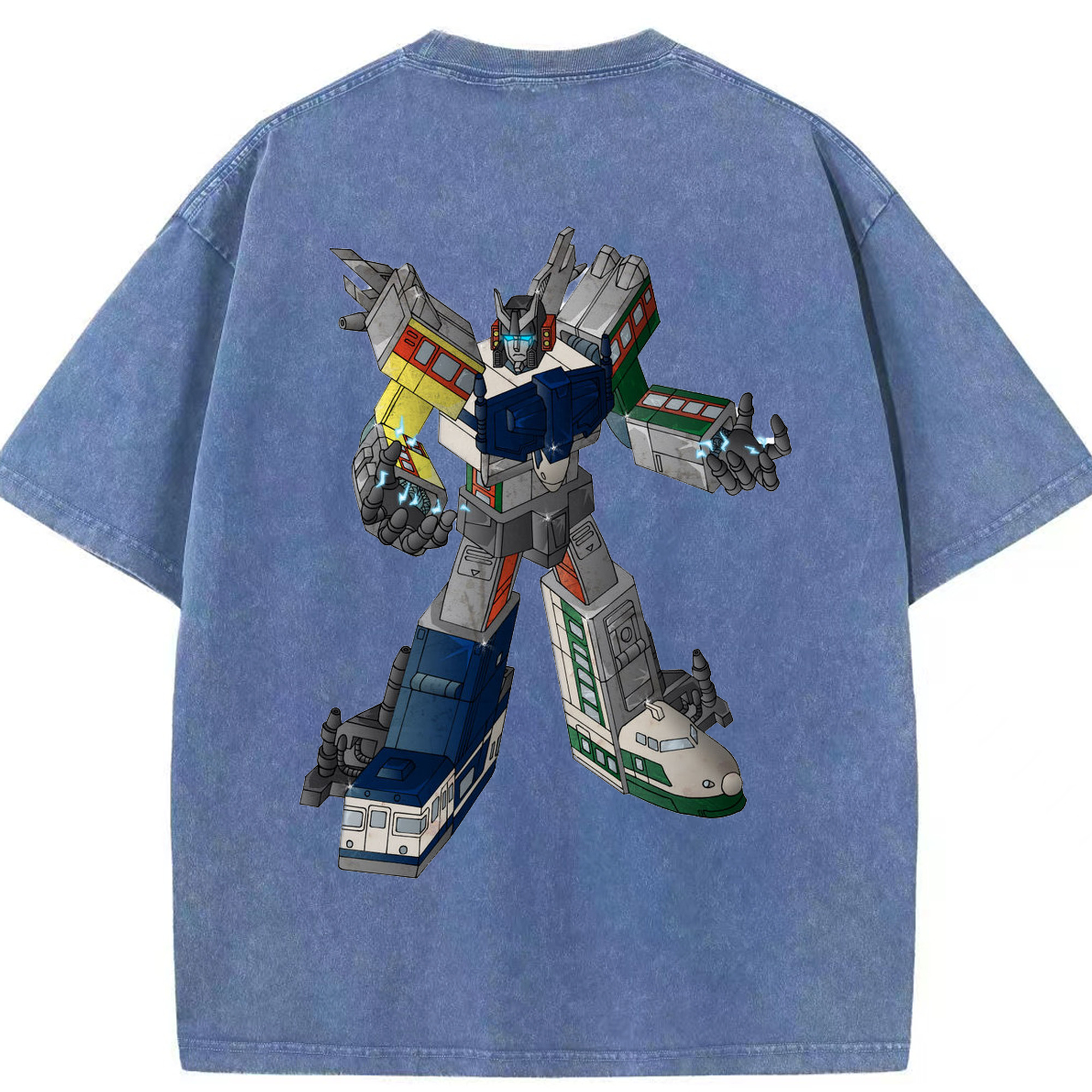 （画像用）  綿100% ヴィンテージ風 半袖Tシャツ（背面プリント）