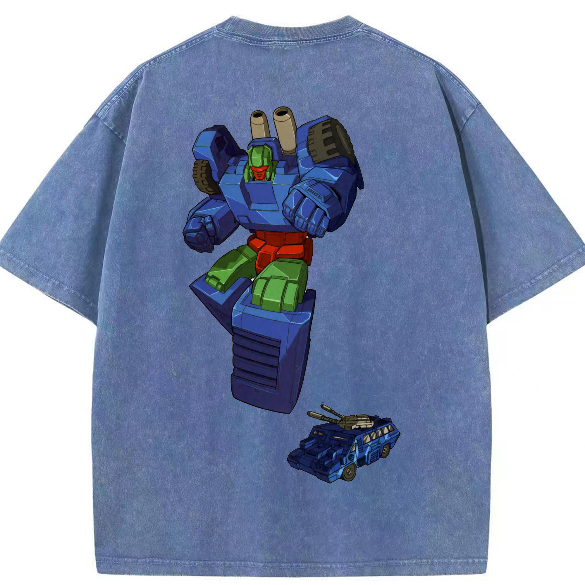 （画像用）  綿100% ヴィンテージ風 半袖Tシャツ（背面プリント）