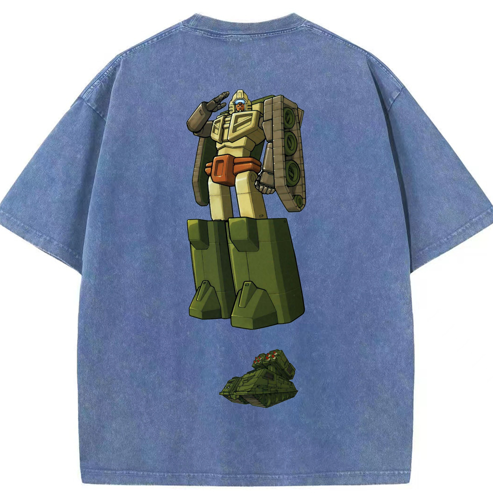 （画像用）  綿100% ヴィンテージ風 半袖Tシャツ（背面プリント）