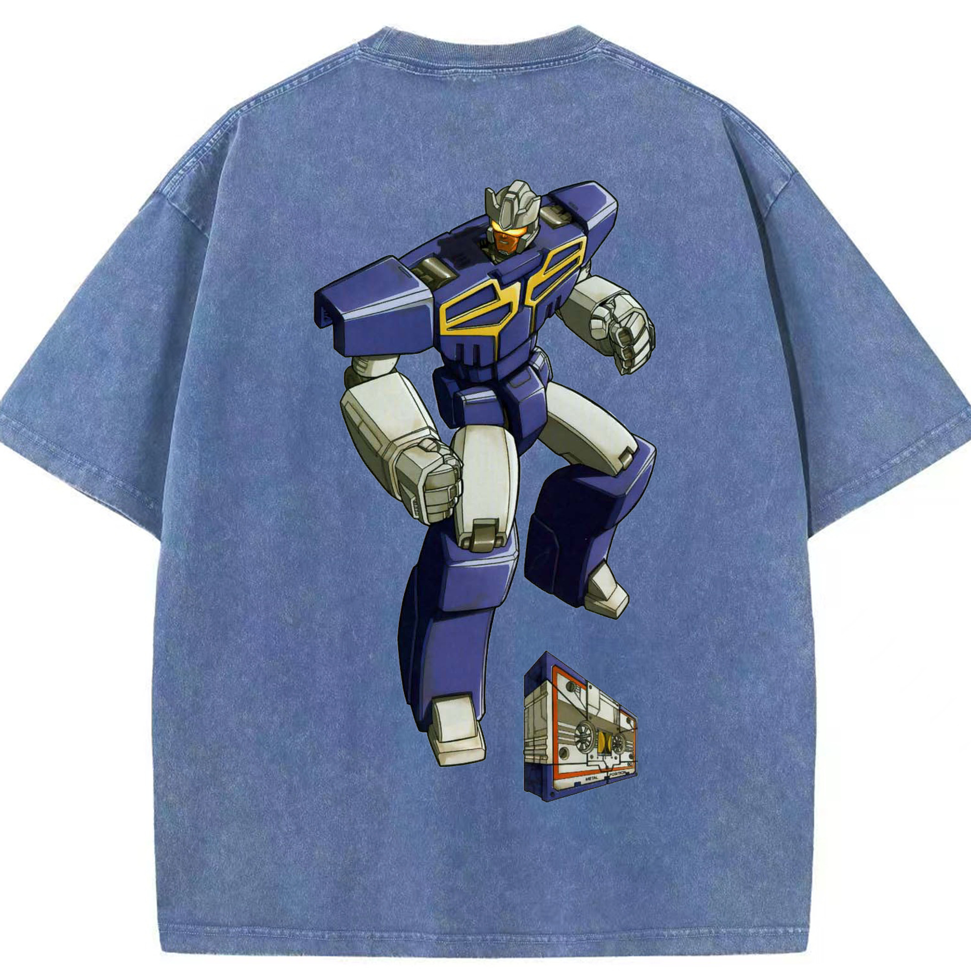 （画像用）  綿100% ヴィンテージ風 半袖Tシャツ（背面プリント）