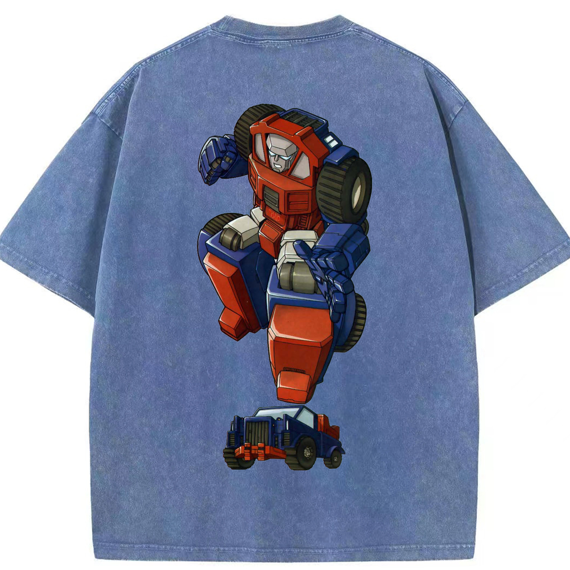 （画像用）  綿100% ヴィンテージ風 半袖Tシャツ（背面プリント）