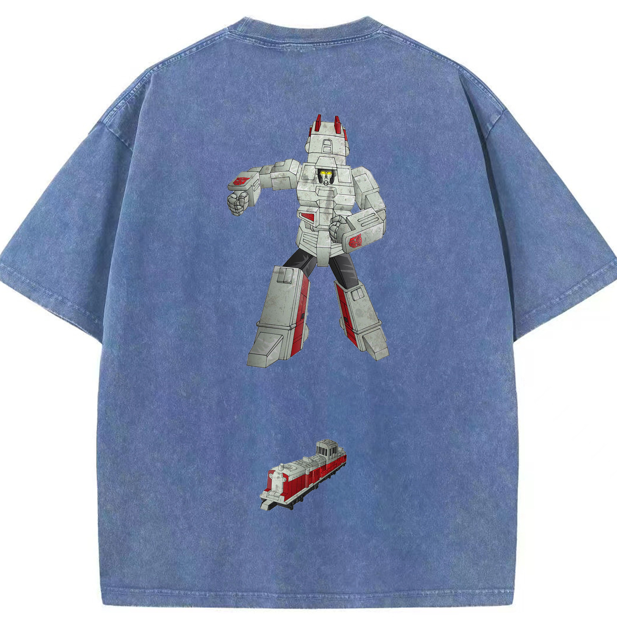 （画像用）  綿100% ヴィンテージ風 半袖Tシャツ（背面プリント）
