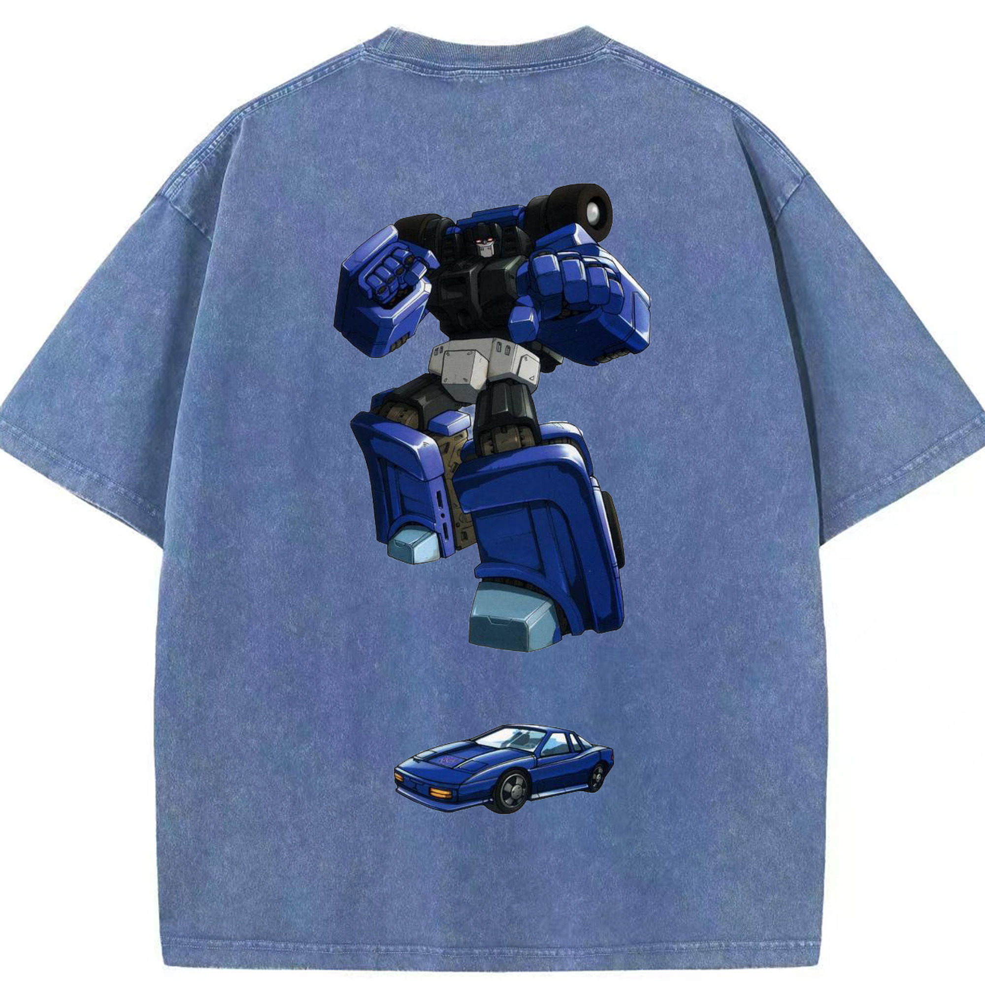 （画像用）  綿100% ヴィンテージ風 半袖Tシャツ（背面プリント）