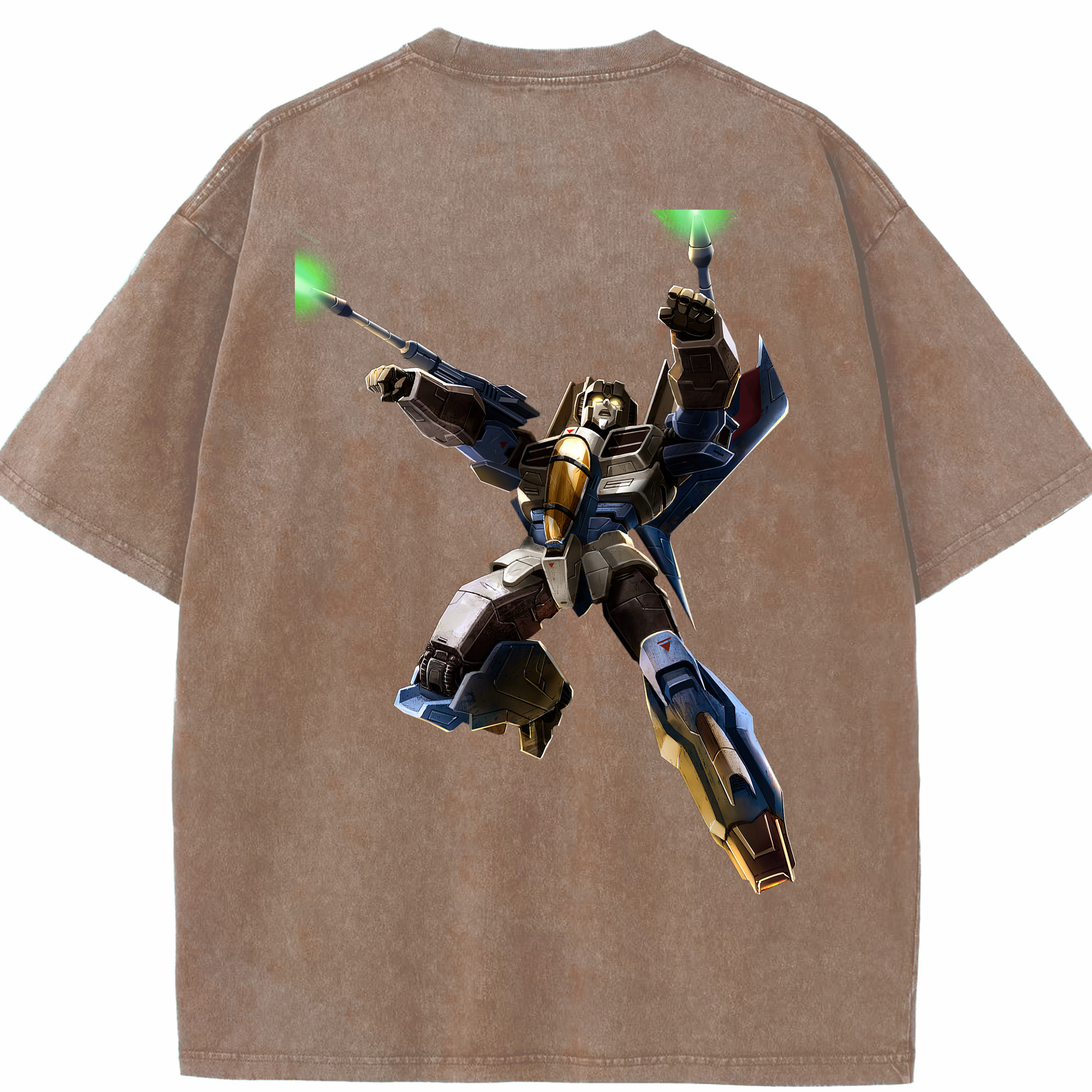 （画像用）  綿100% ヴィンテージ風 半袖Tシャツ（背面プリント）