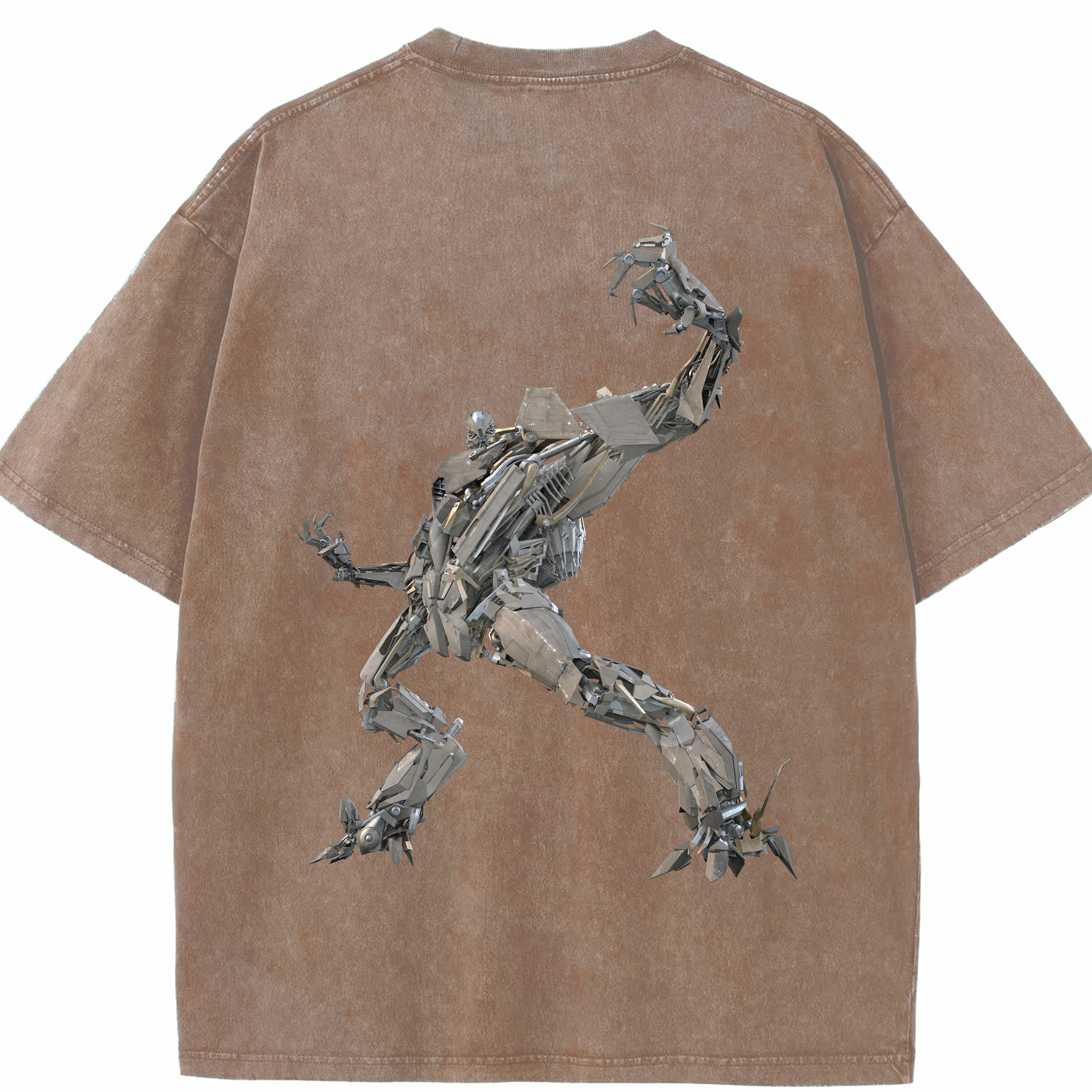 （画像用）  綿100% ヴィンテージ風 半袖Tシャツ（背面プリント）