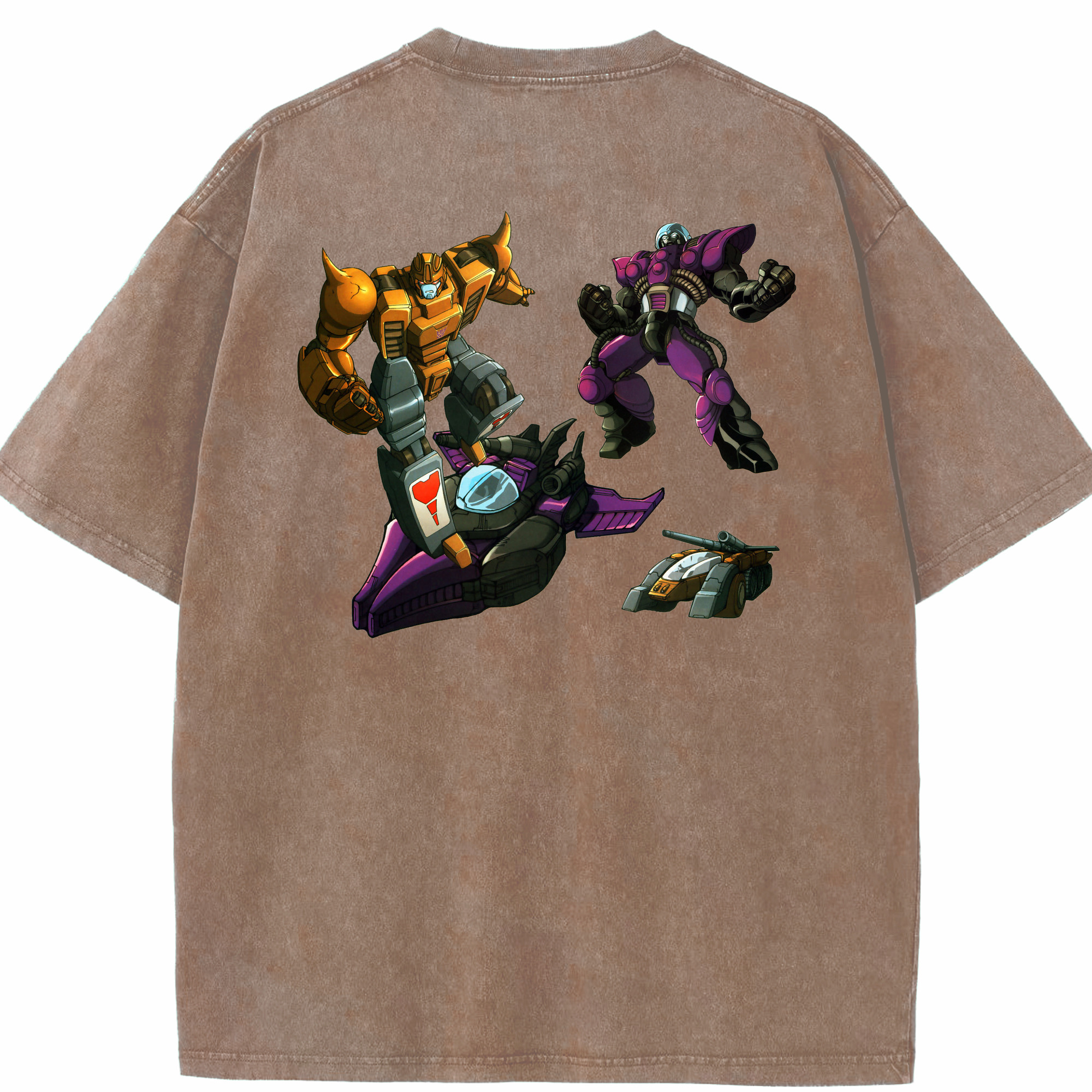 （画像用）  綿100% ヴィンテージ風 半袖Tシャツ（背面プリント）
