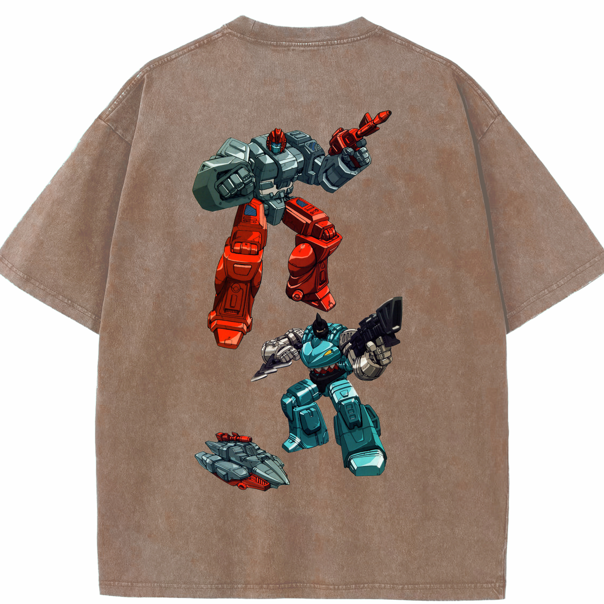 （画像用）  綿100% ヴィンテージ風 半袖Tシャツ（背面プリント）
