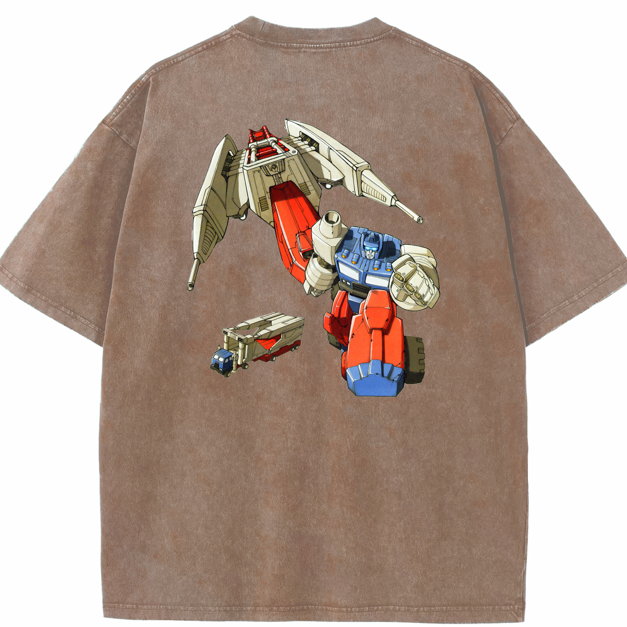 （画像用）  綿100% ヴィンテージ風 半袖Tシャツ（背面プリント）
