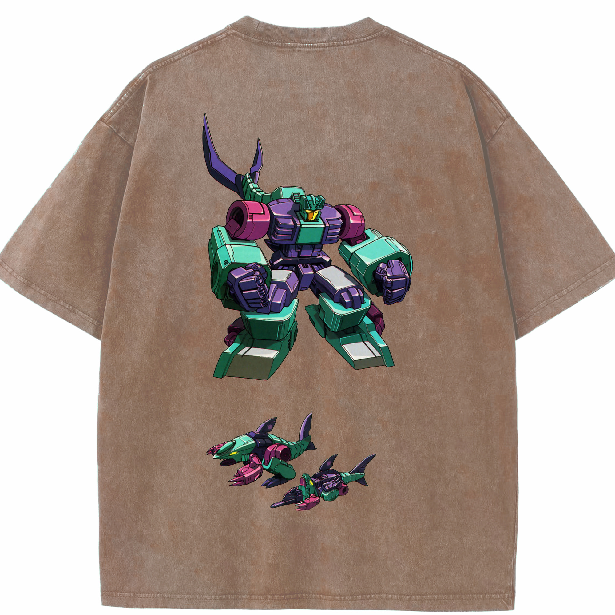 （画像用）  綿100% ヴィンテージ風 半袖Tシャツ（背面プリント）
