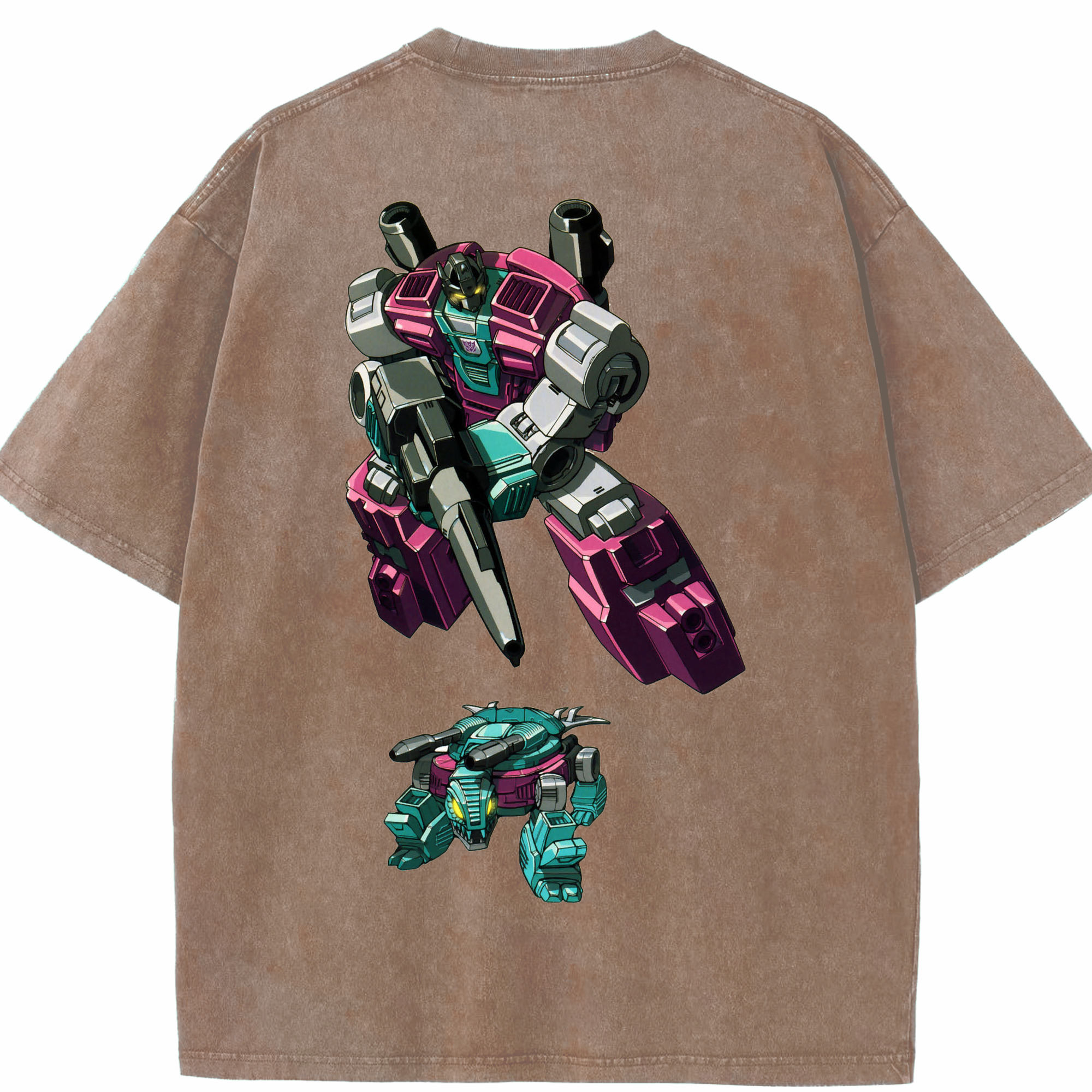 （画像用）  綿100% ヴィンテージ風 半袖Tシャツ（背面プリント）