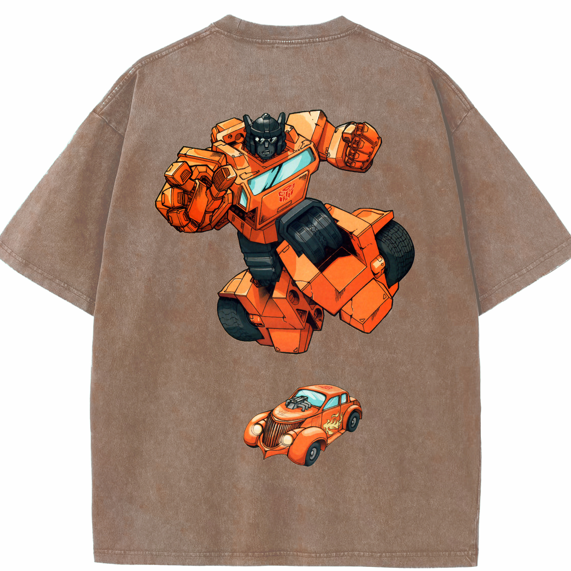 （画像用）  綿100% ヴィンテージ風 半袖Tシャツ（背面プリント）