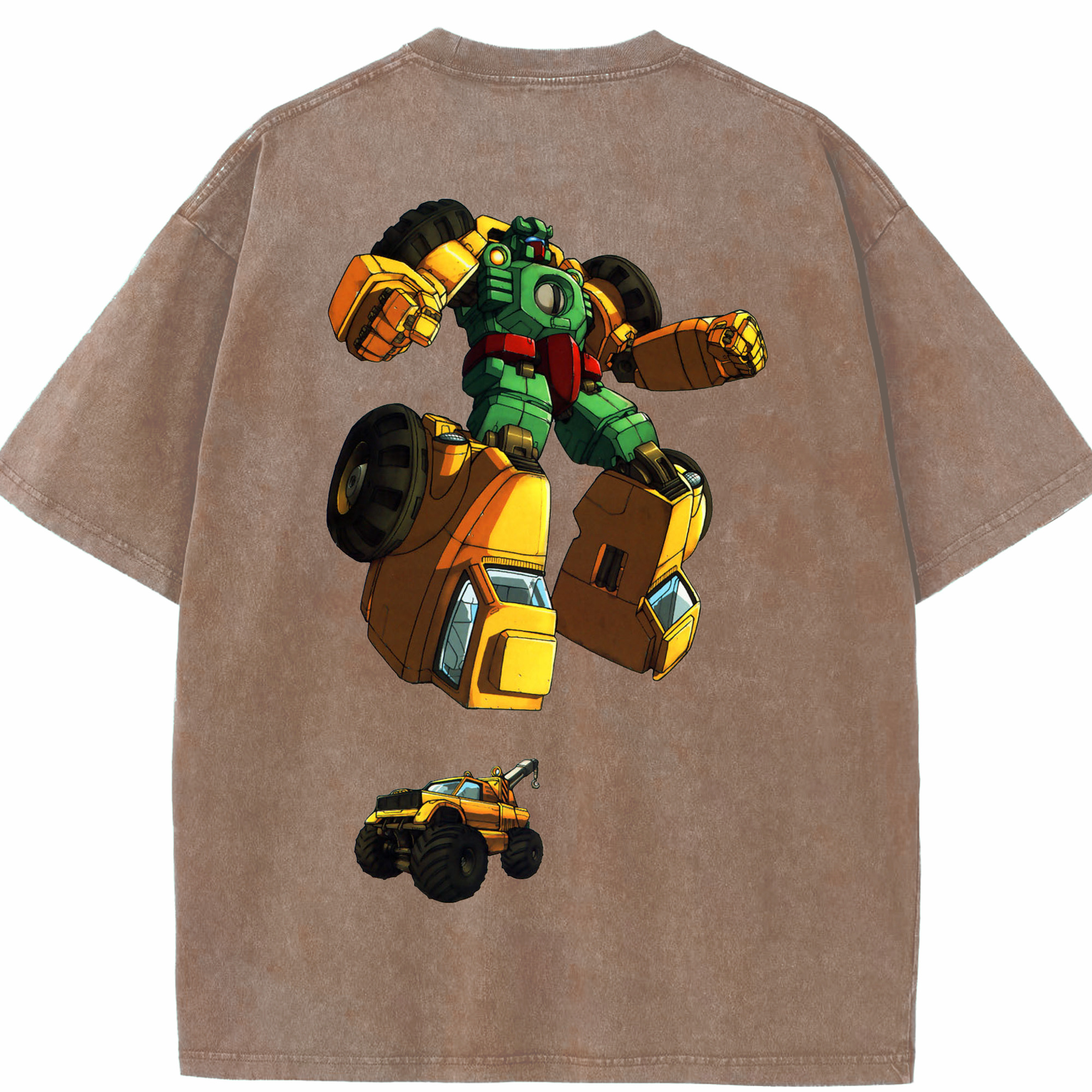 （画像用）  綿100% ヴィンテージ風 半袖Tシャツ（背面プリント）
