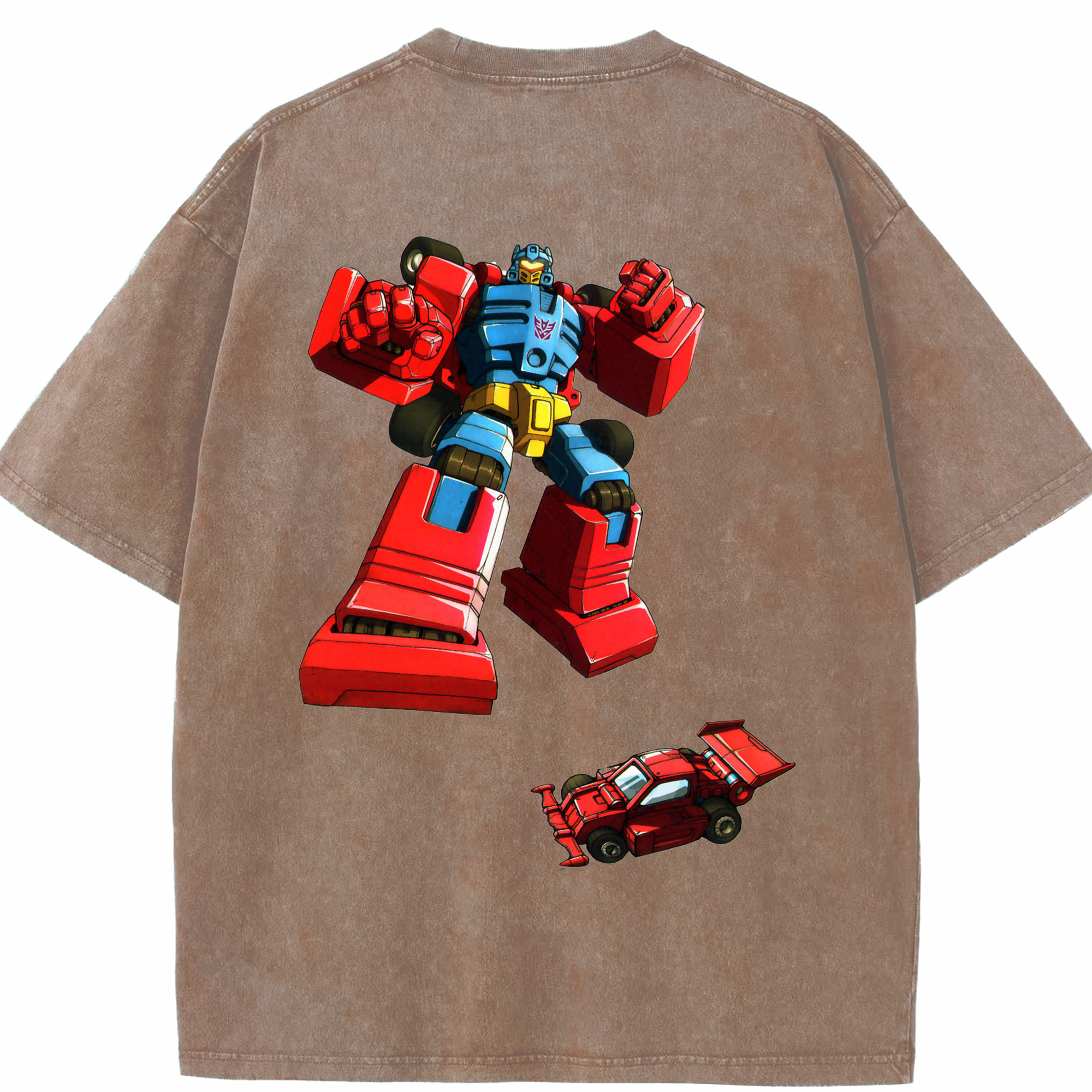 （画像用）  綿100% ヴィンテージ風 半袖Tシャツ（背面プリント）