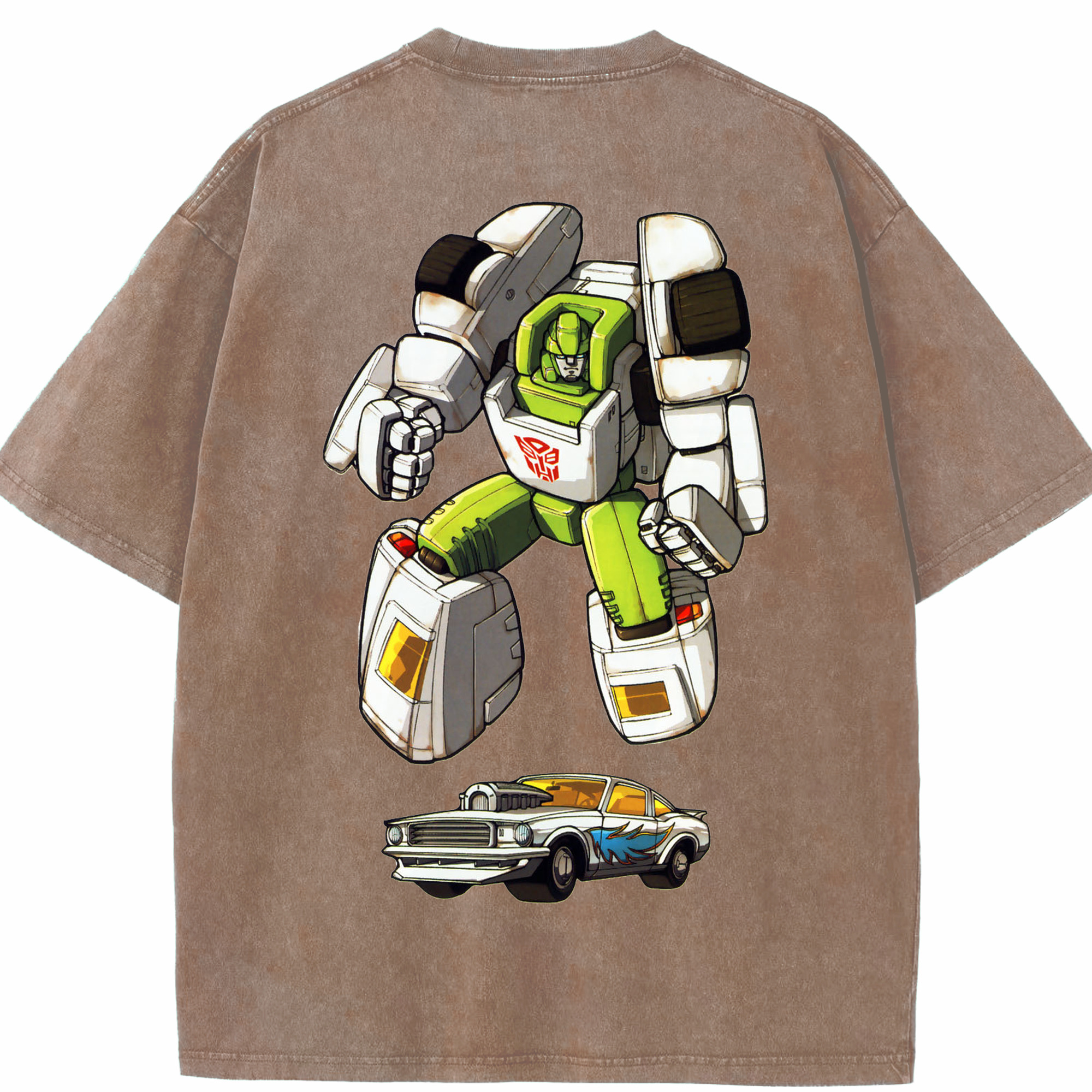 （画像用）  綿100% ヴィンテージ風 半袖Tシャツ（背面プリント）