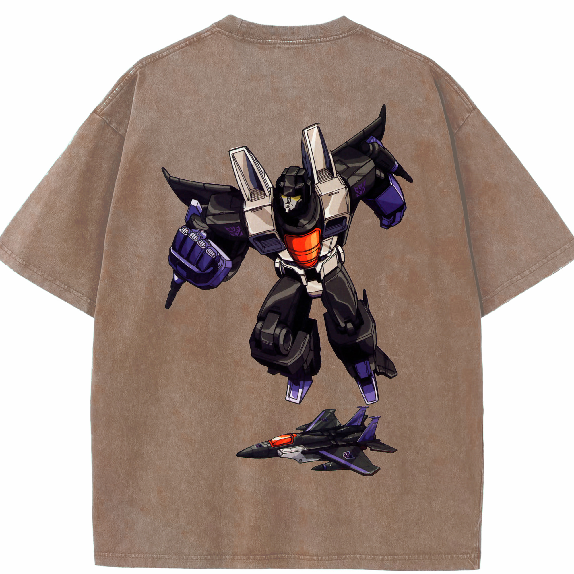 （画像用）  綿100% ヴィンテージ風 半袖Tシャツ（背面プリント）