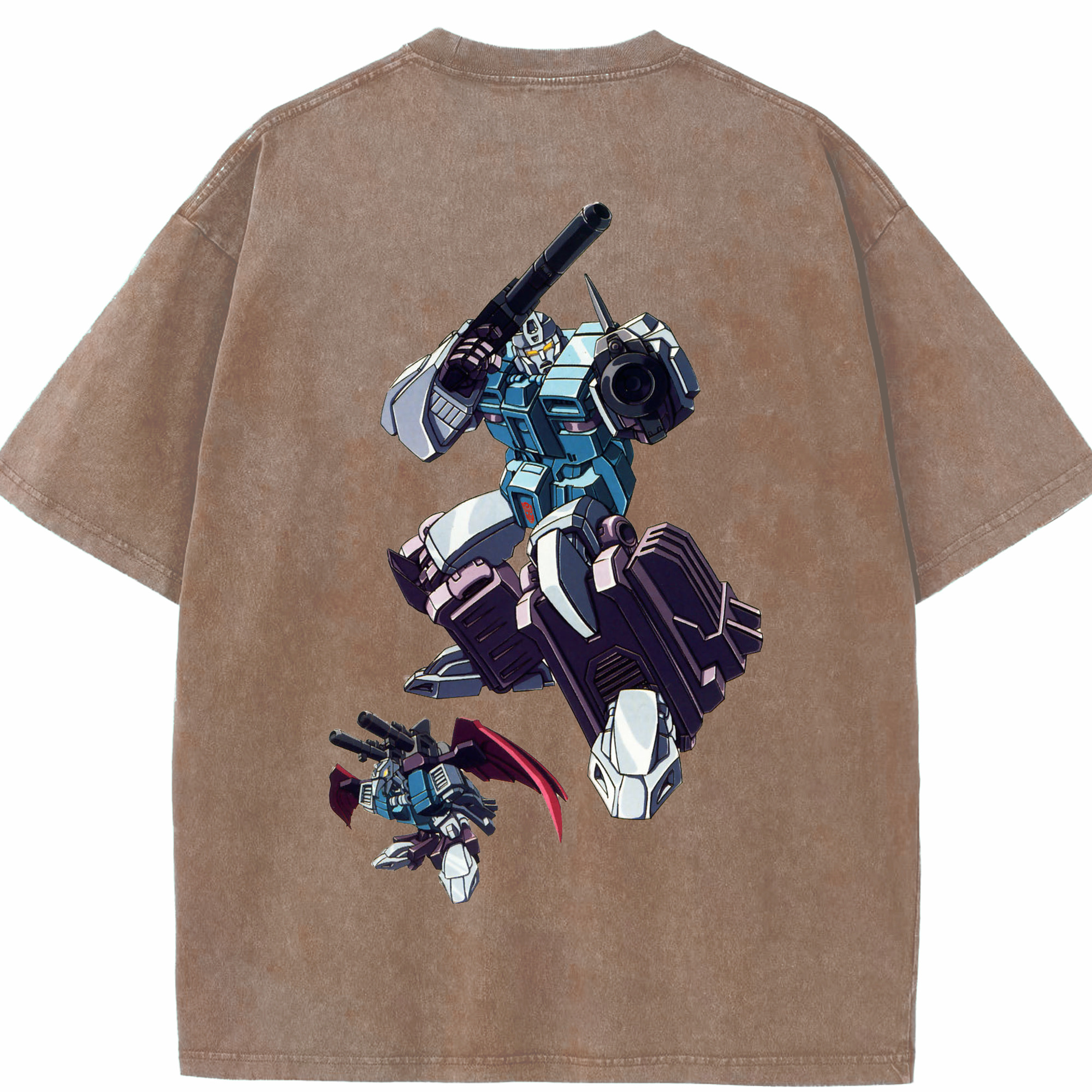 （画像用）  綿100% ヴィンテージ風 半袖Tシャツ（背面プリント）