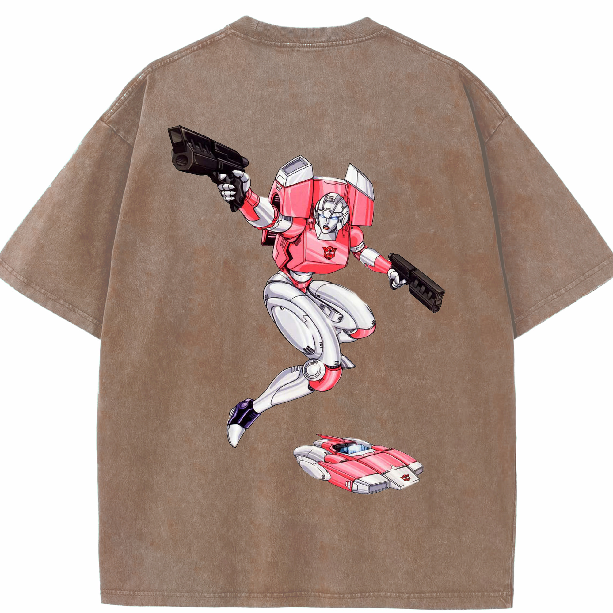 （画像用）  綿100% ヴィンテージ風 半袖Tシャツ（背面プリント）