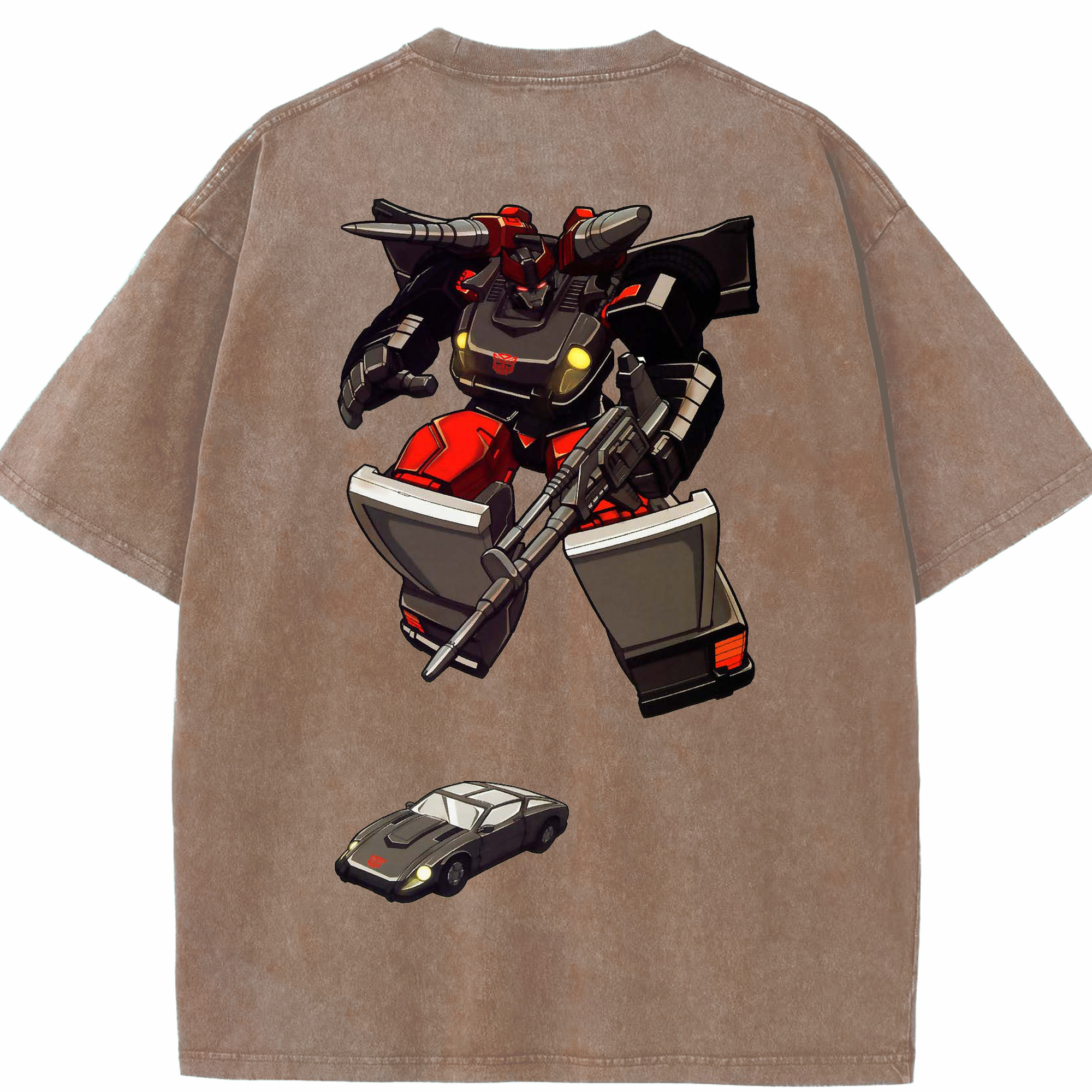 （画像用）  綿100% ヴィンテージ風 半袖Tシャツ（背面プリント）